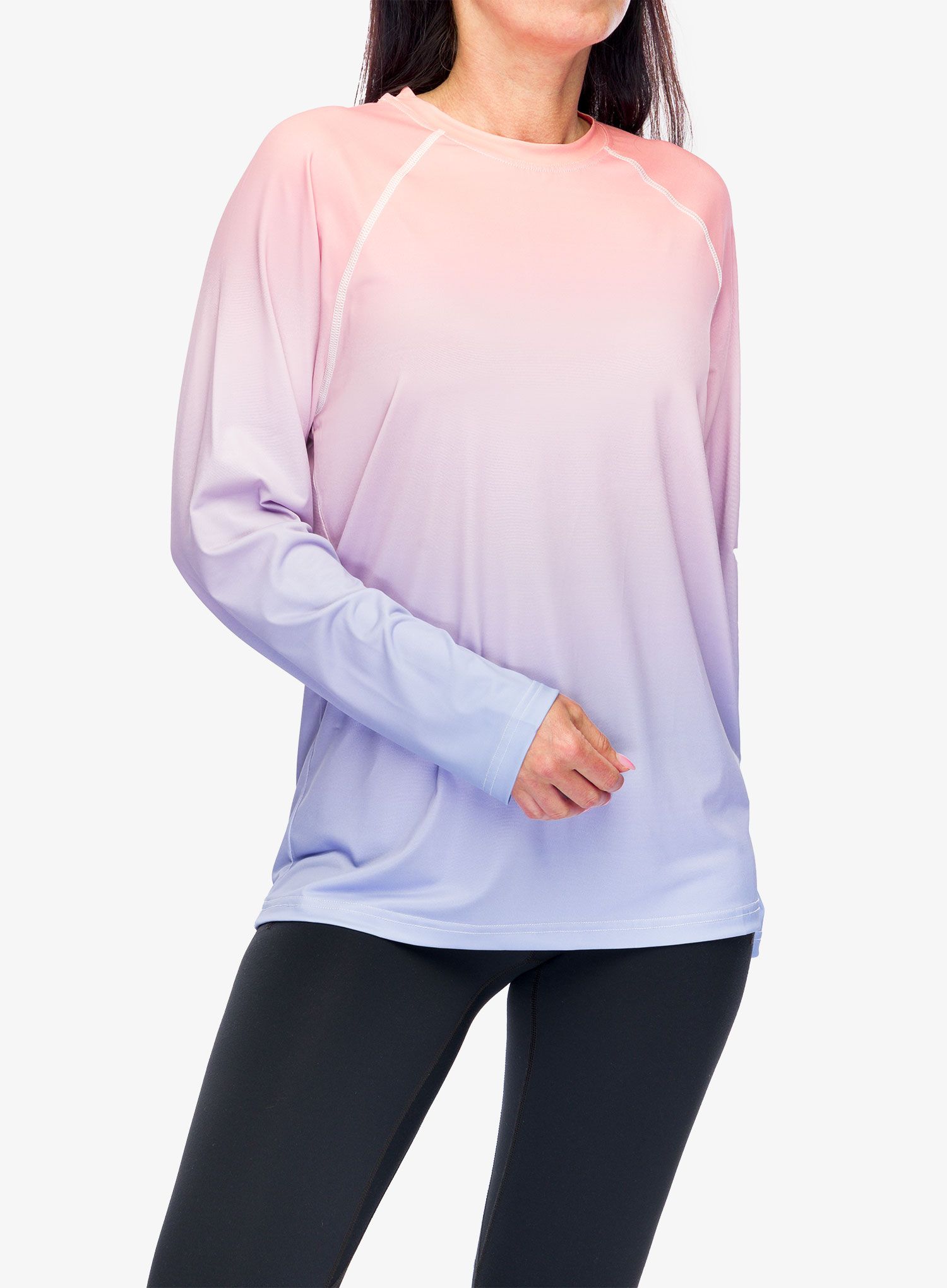 Majica z dolgimi rokavi Gramicci Upf-Shield Long Sleeve Top - gradation blue