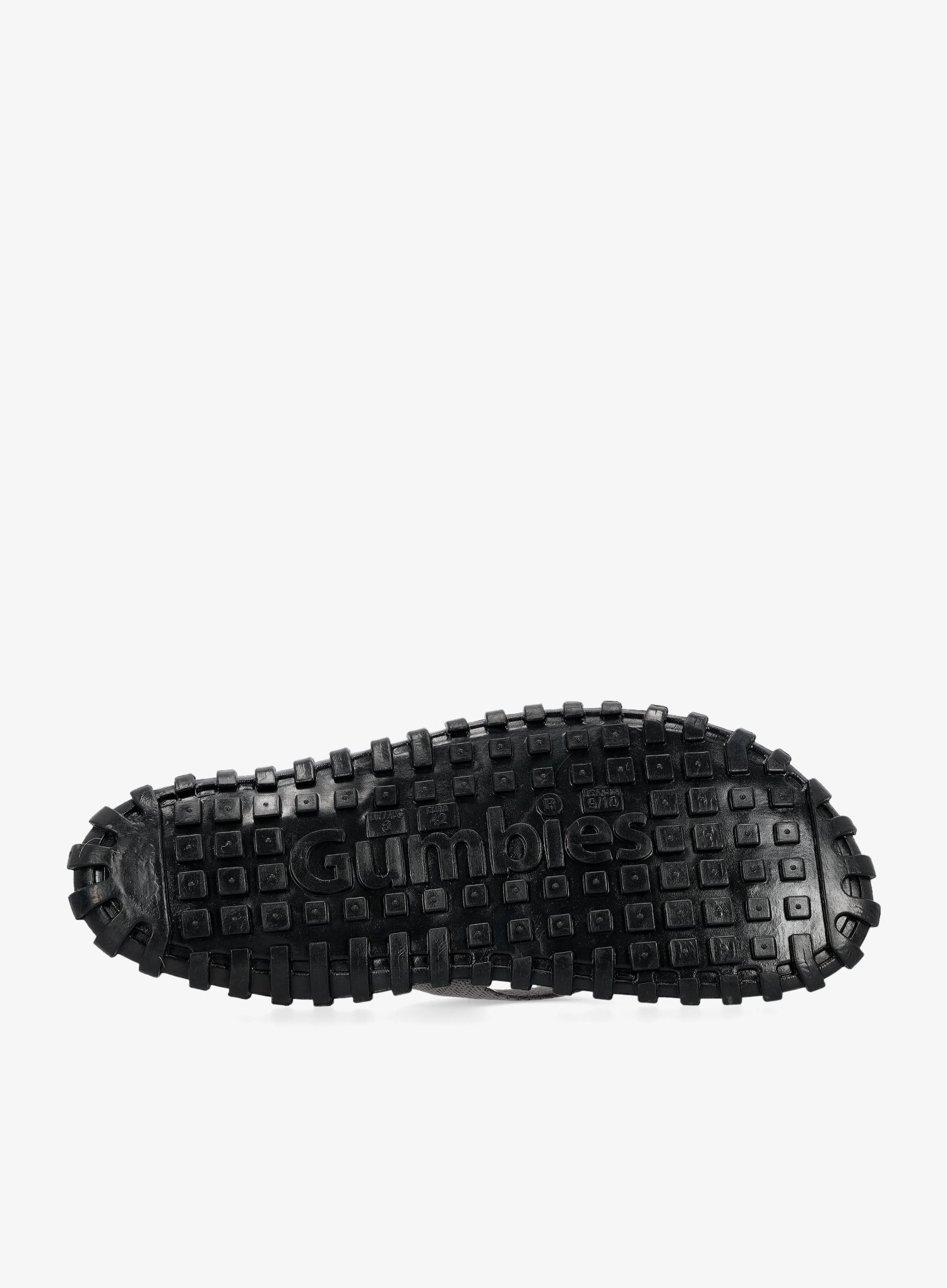 Japonke Gumbies Duckbill Flip-Flops - black/grey/black