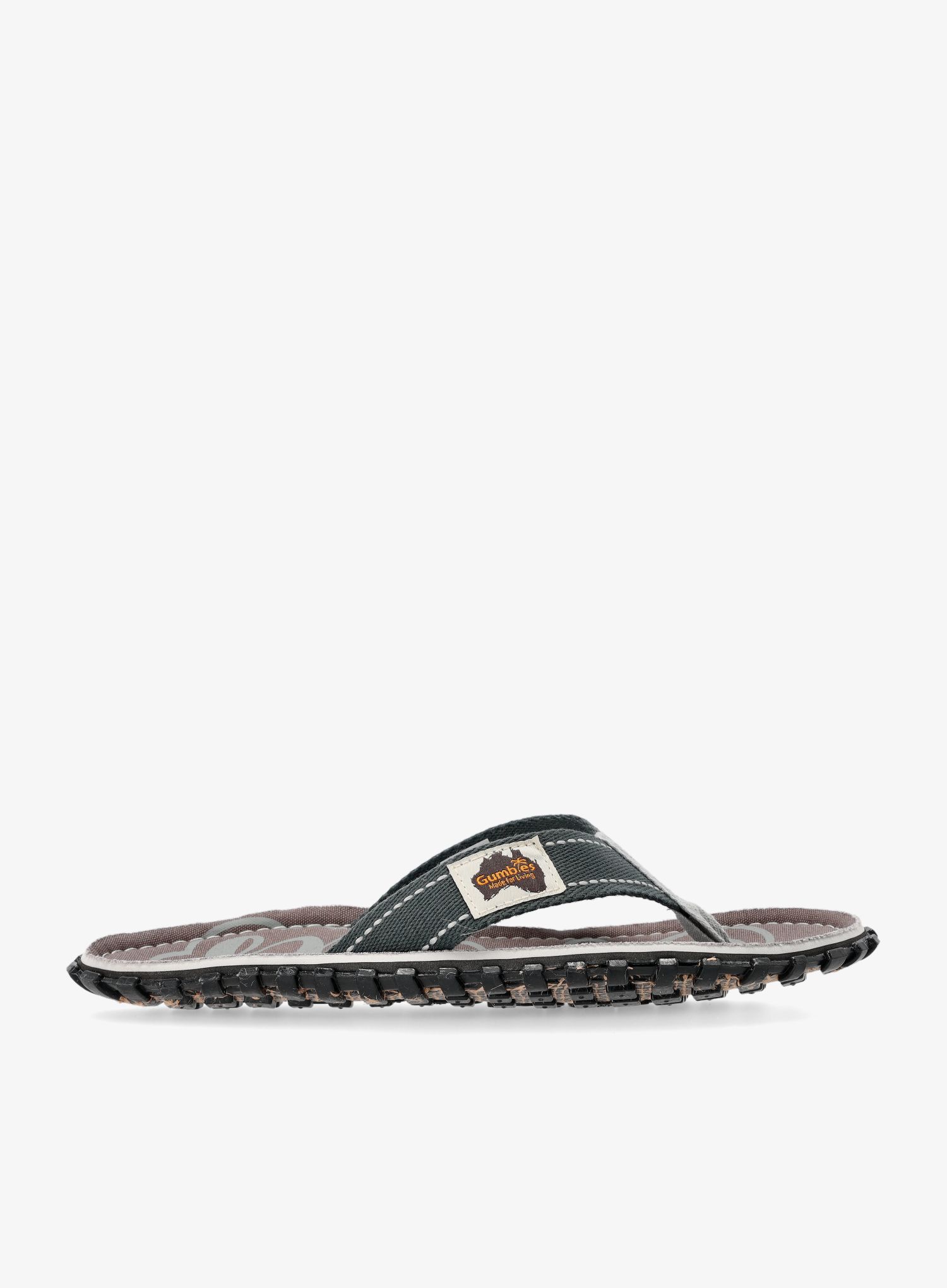 Japonke Gumbies Islander Canvas Flip-Flops - cool grey/grey