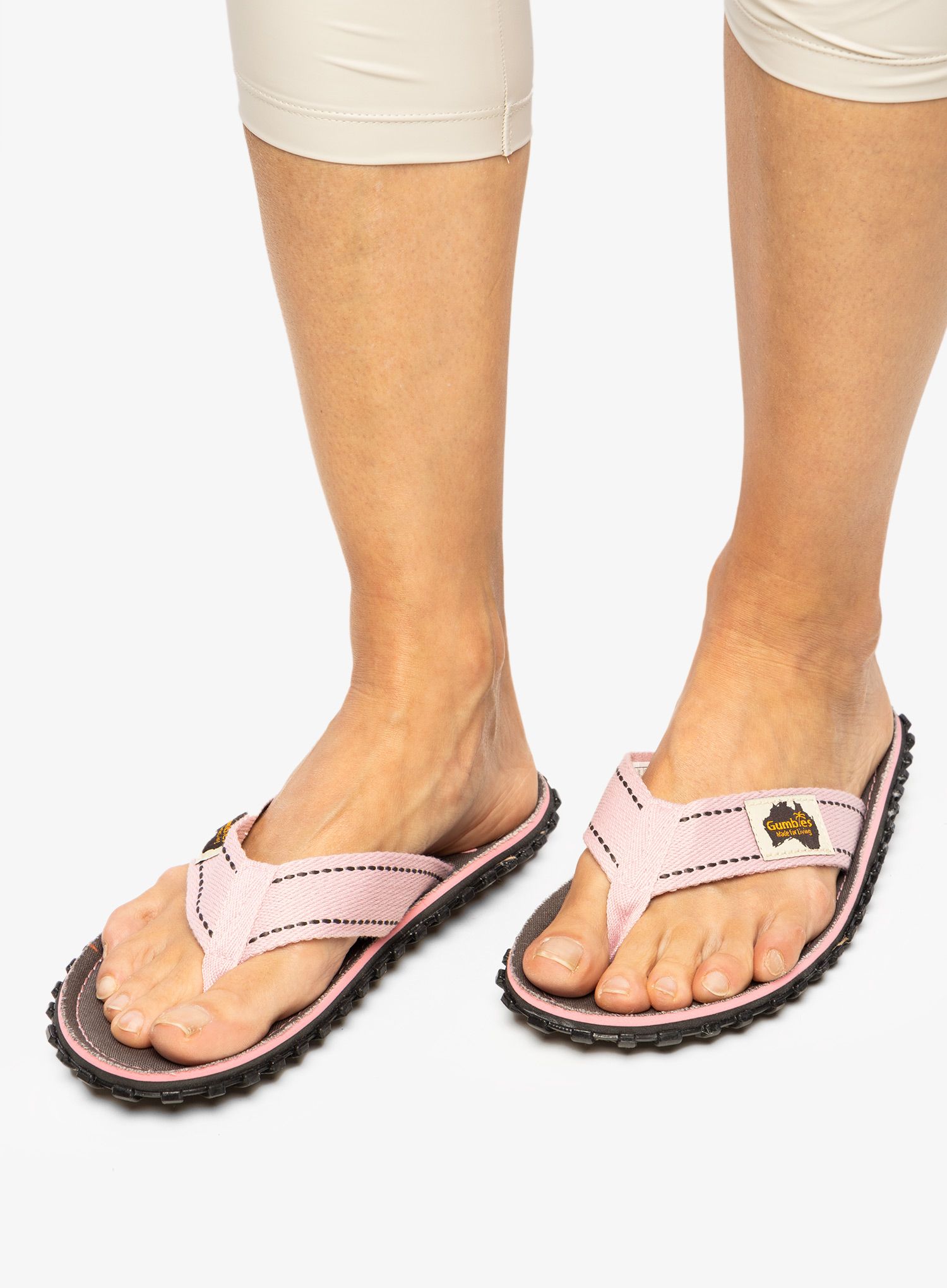 Japonke Gumbies Islander Canvas Flip-Flops - grey turtle