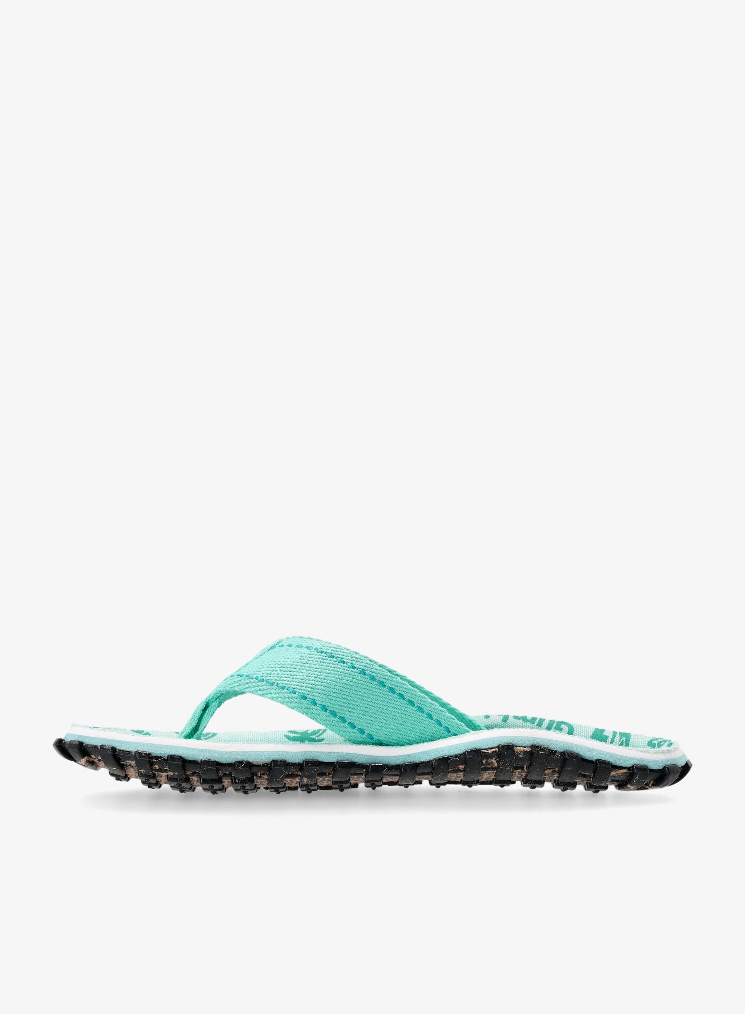 Ženske japonke Gumbies Islander Canvas Flip-Flops - mint multi logo