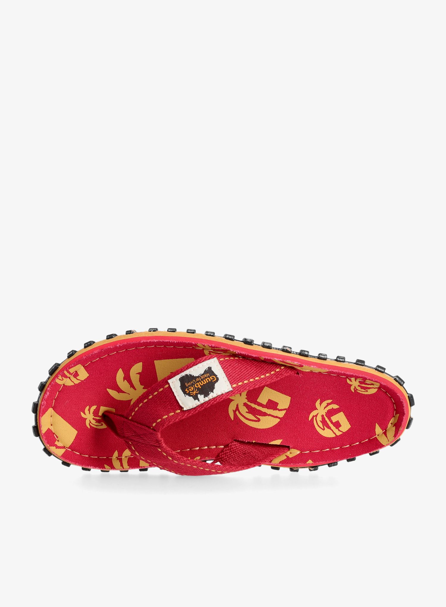 Japonke Gumbies Islander Canvas Flip-Flops - red mutli g