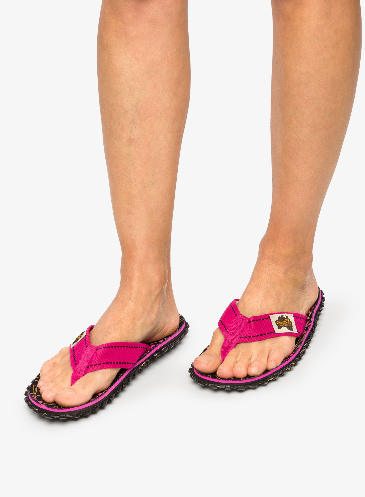 Ženske japonke Gumbies Islander Canvas Flip-Flops - tropical black