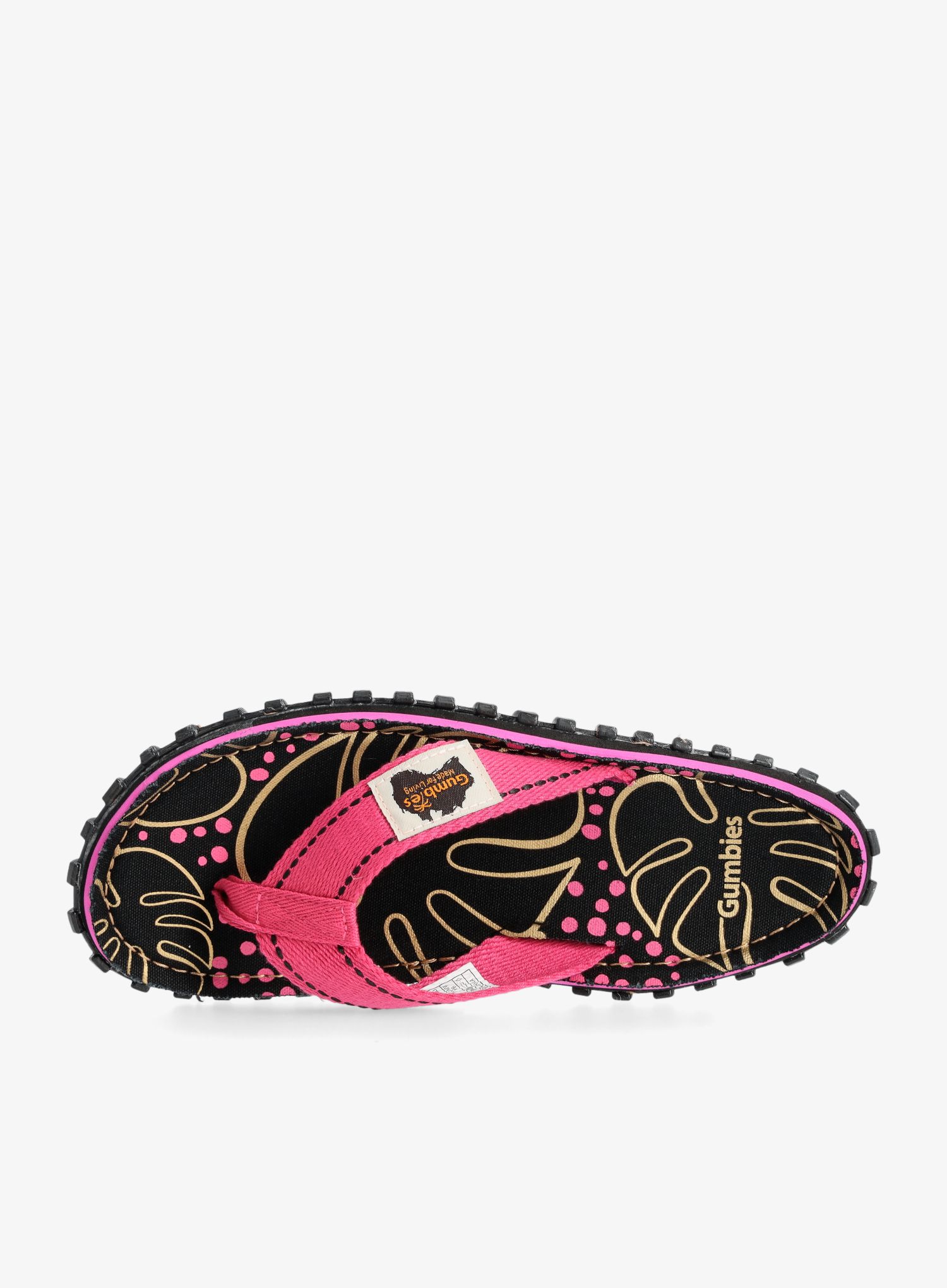 Ženske japonke Gumbies Islander Canvas Flip-Flops - tropical black