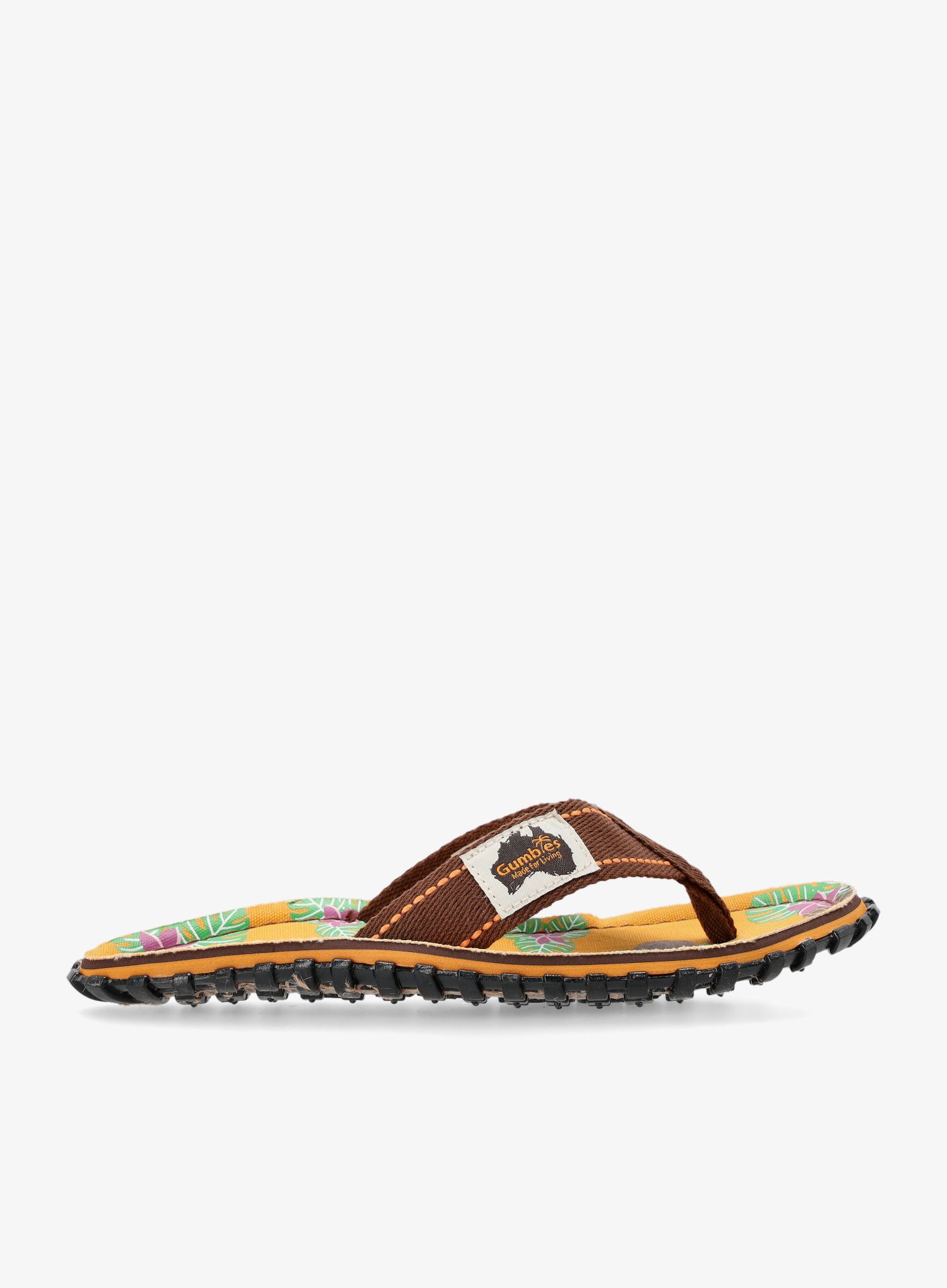 Japonke Gumbies Islander Canvas Flip-Flops - tropical punch