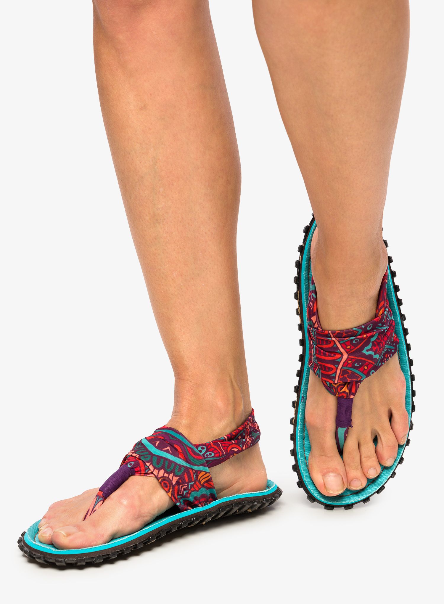 Ženski sandali Gumbies Slingback Sandals - turquoise vintage