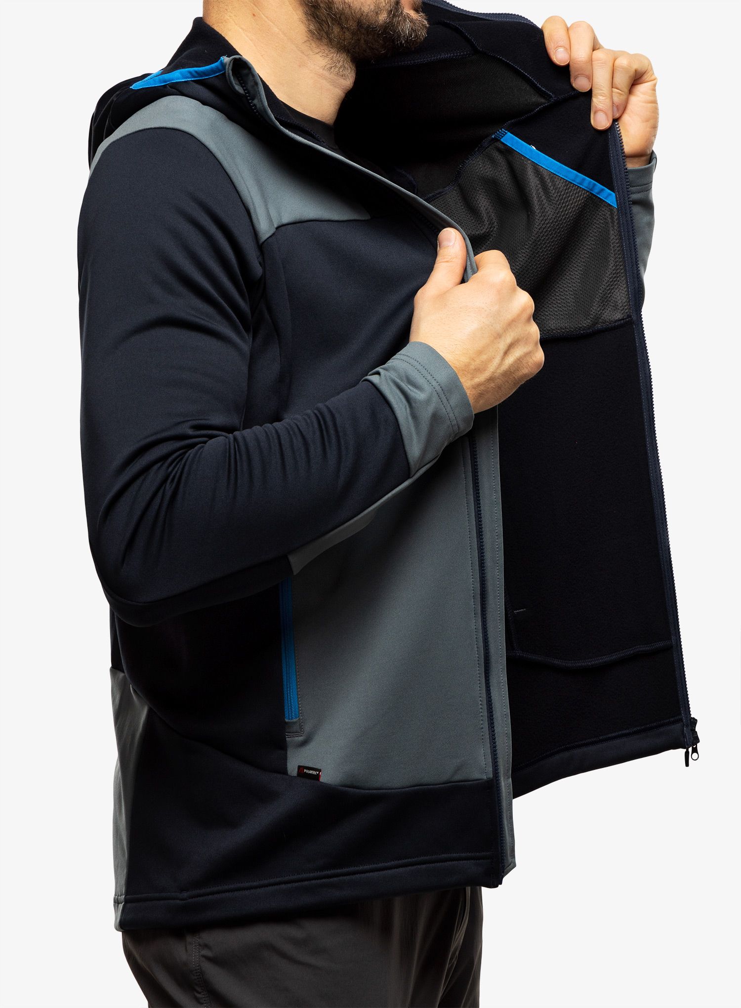 Jopica s kapuco Haglofs Astral Hood - tarn blue/steel blue
