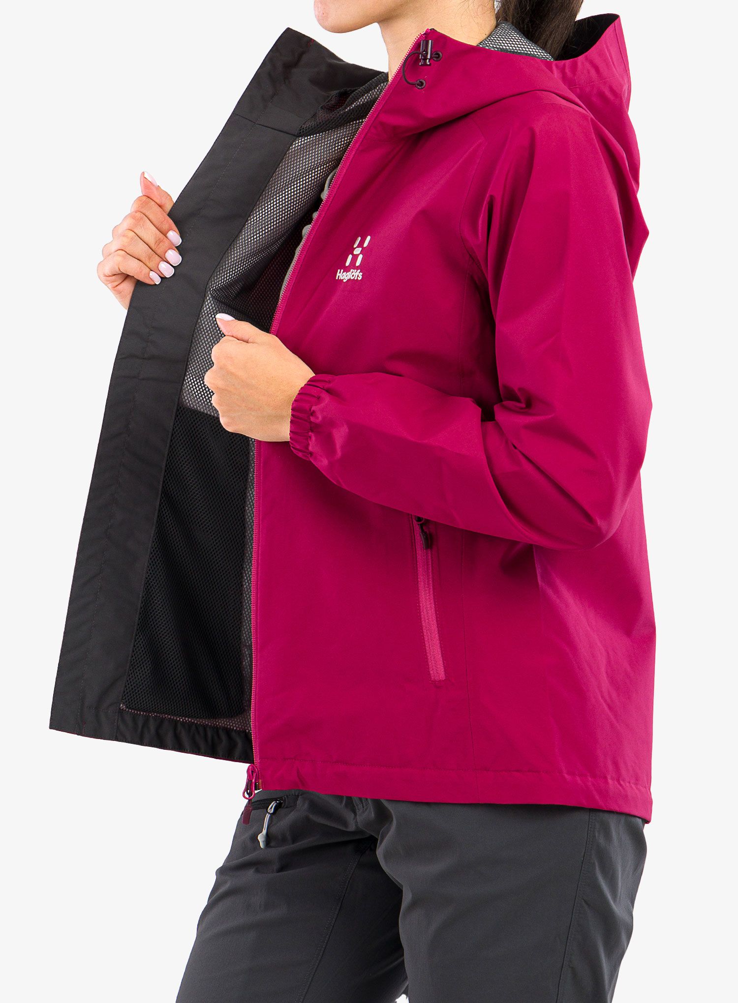 Ženske GORE-TEX jakna Haglofs Betula GTX Jacket - deep pink