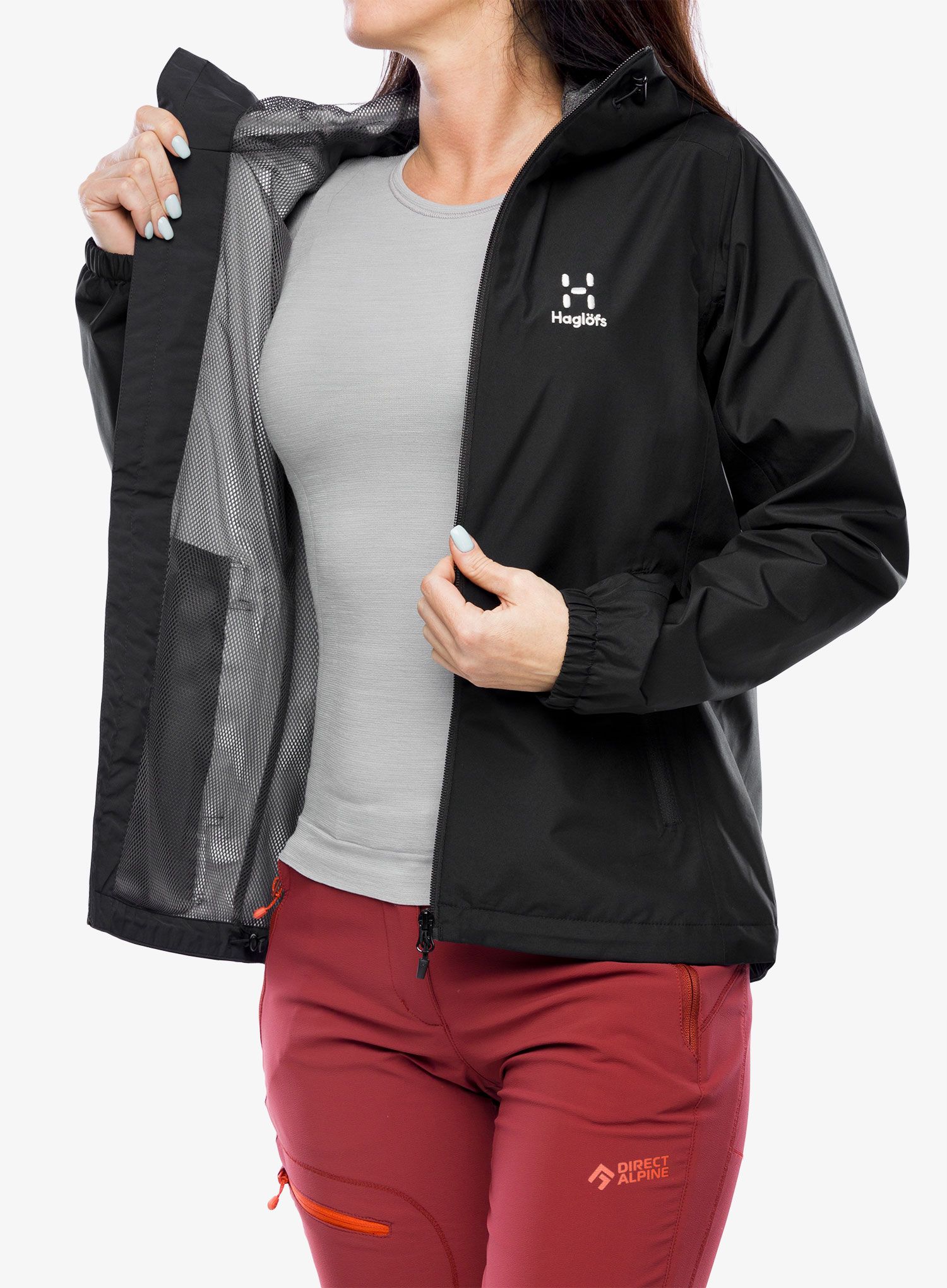 Ženske GORE-TEX jakna Haglofs Betula GTX Jacket - true black