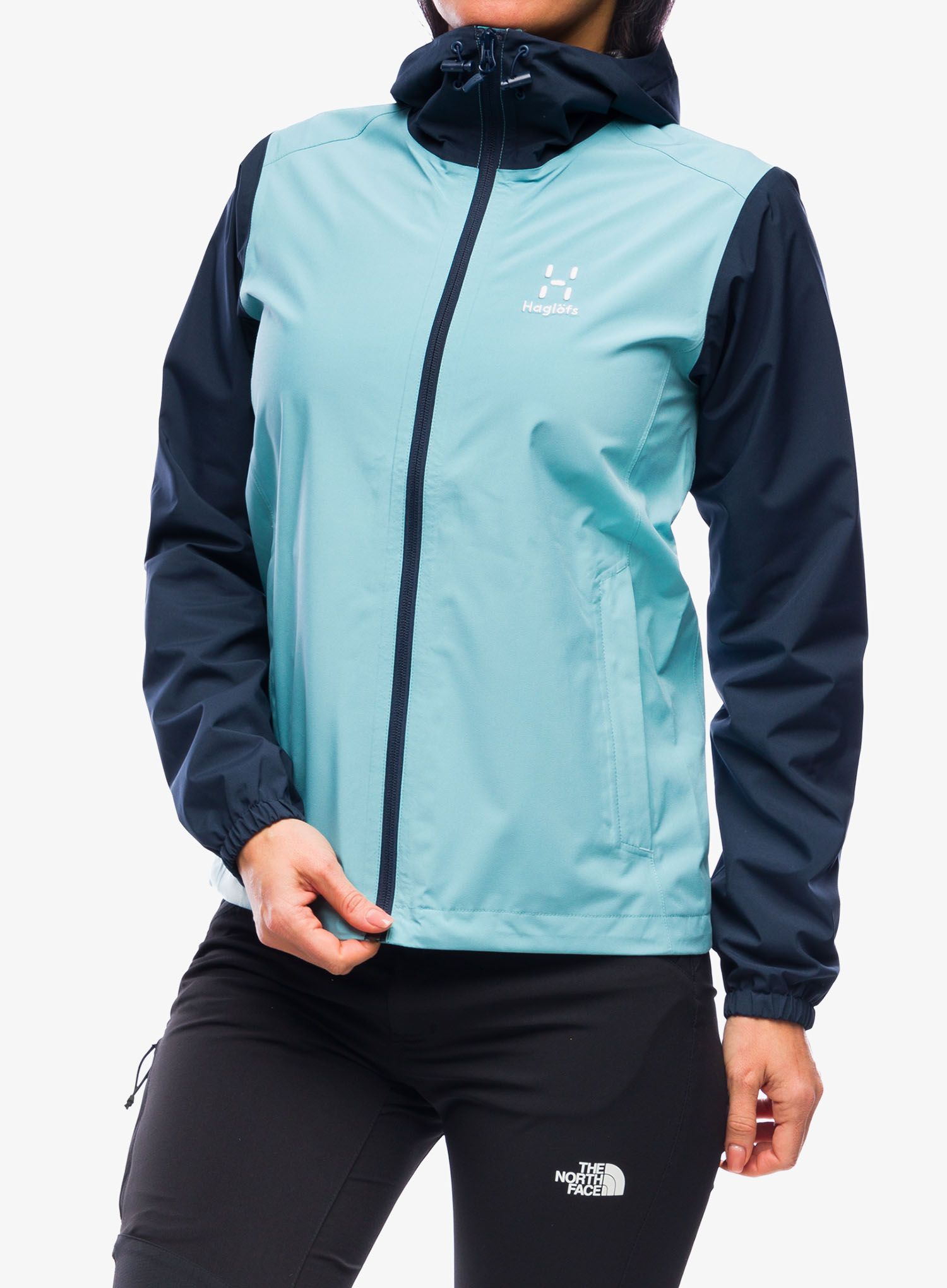 Ženska hardshell jakna Haglofs Buteo Jacket - frost blue/tarn blue