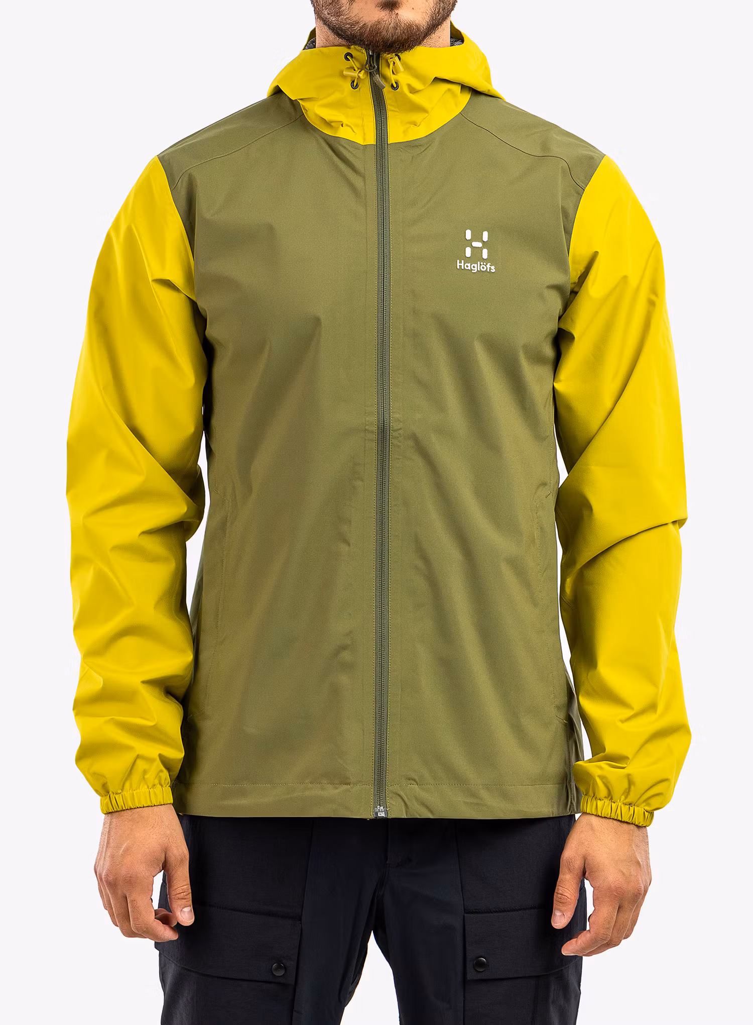 Nepremočljiva jakna Haglofs Buteo Jacket - olive green/aurora
