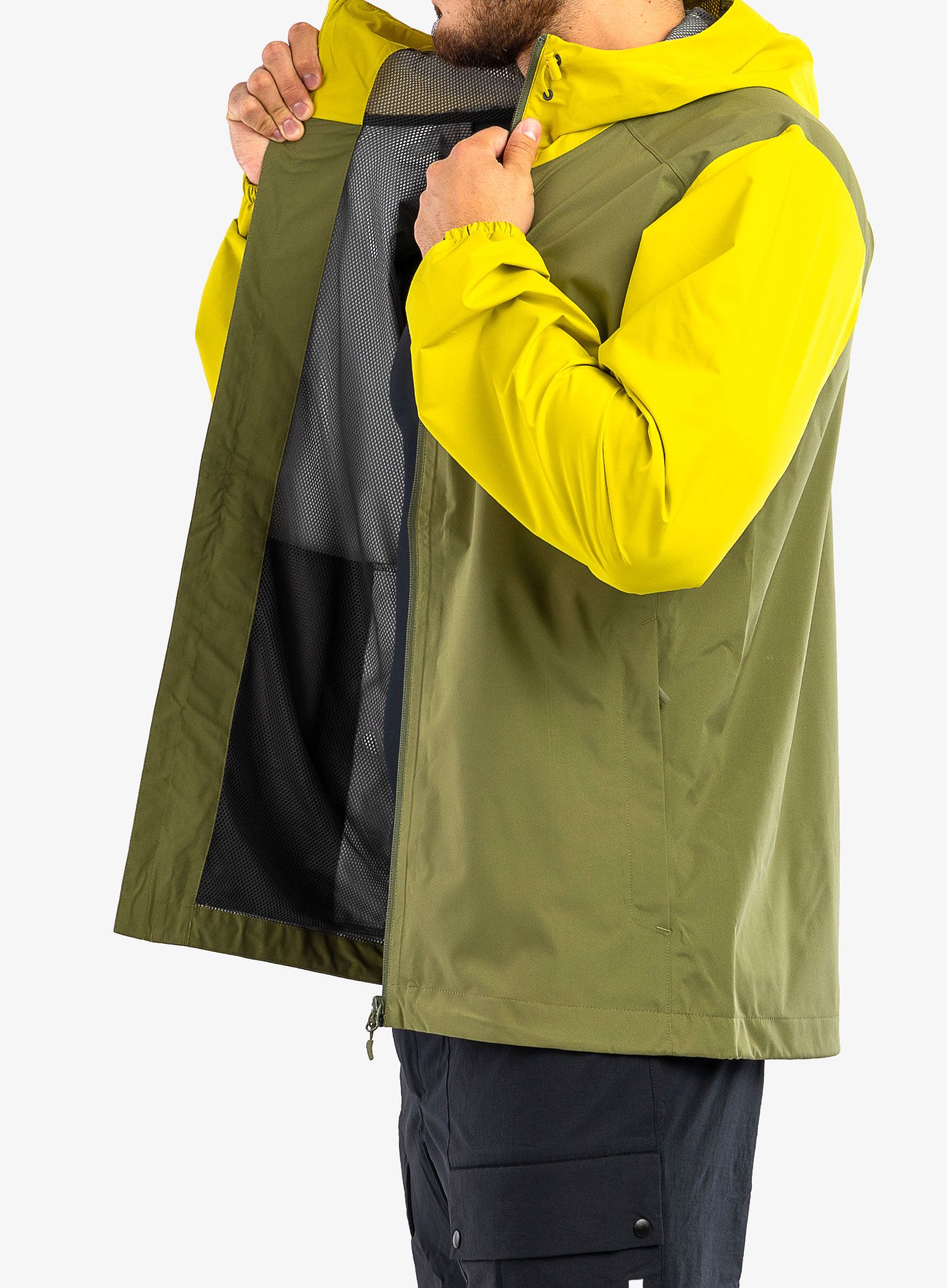 Nepremočljiva jakna Haglofs Buteo Jacket - olive green/aurora