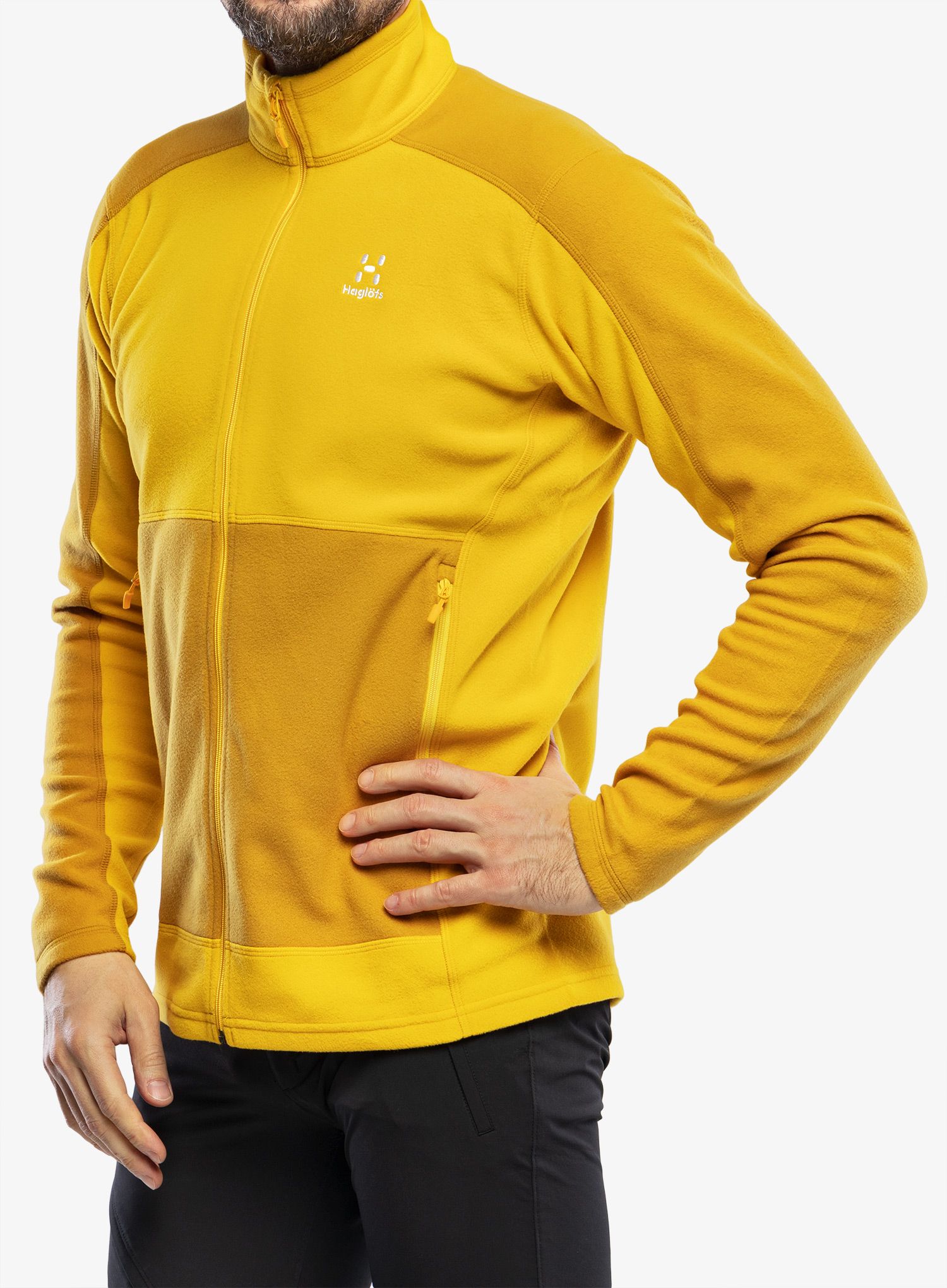 Flis Haglofs Buteo Mid Jacket - autumn leaves/pumpkin yellow