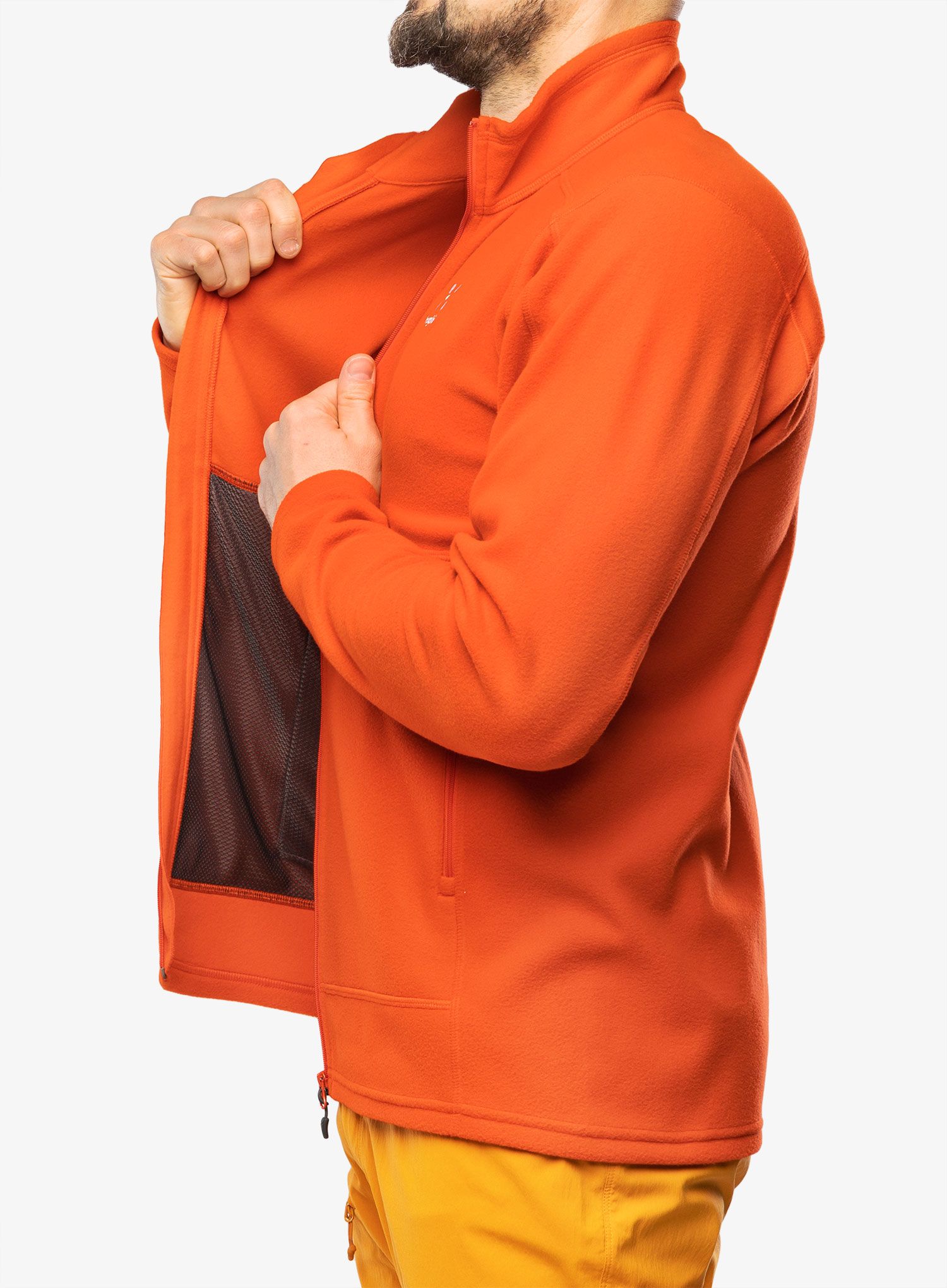 Puloverji brez kapuce Haglofs Buteo Mid Jacket - habanero