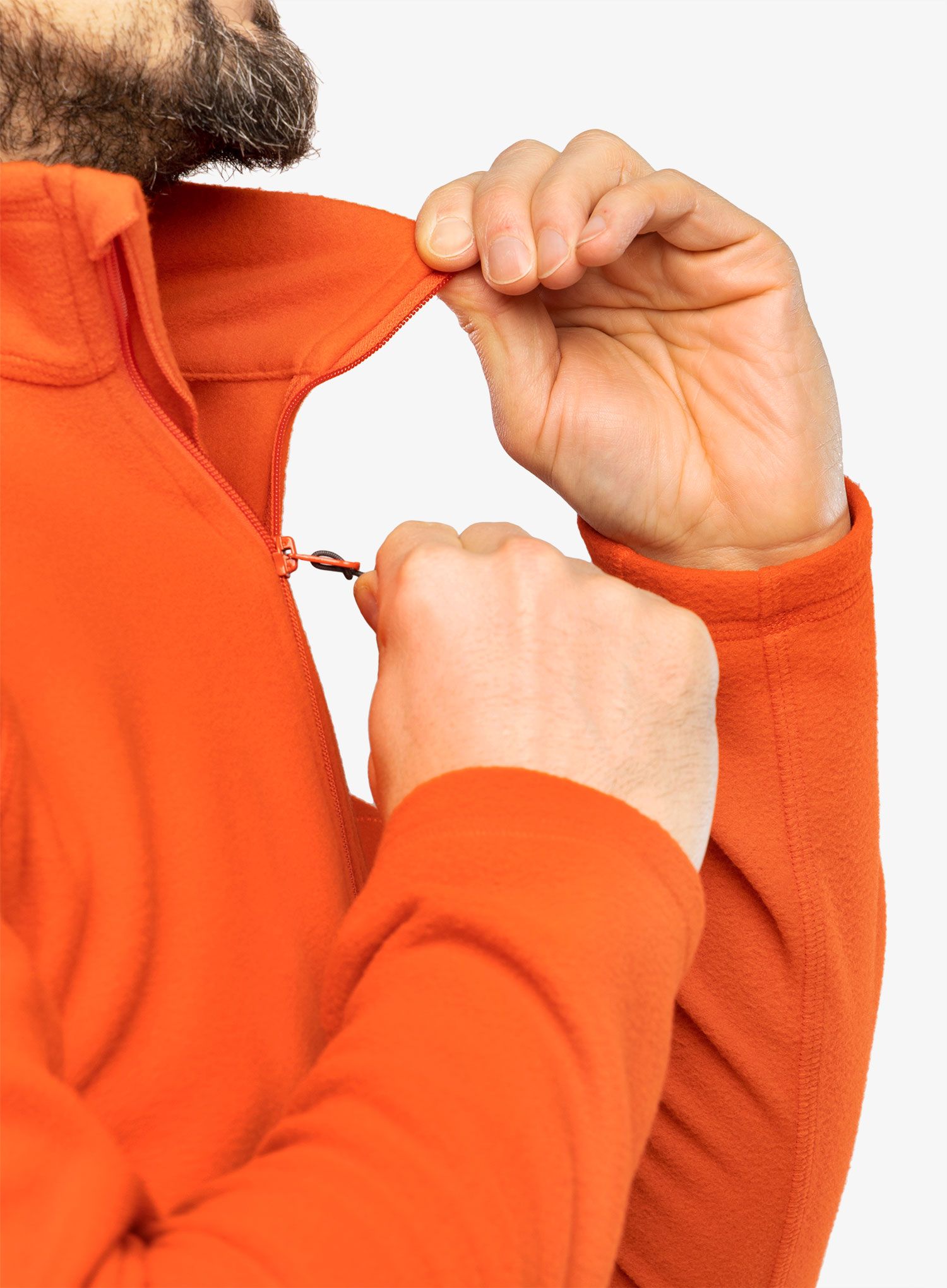 Puloverji brez kapuce Haglofs Buteo Mid Jacket - habanero