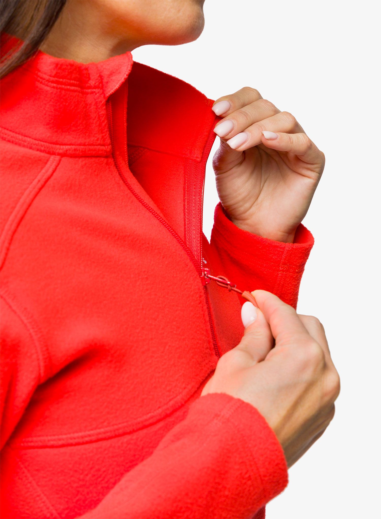 Ženski flis Haglofs Buteo Mid Jacket - poppy red