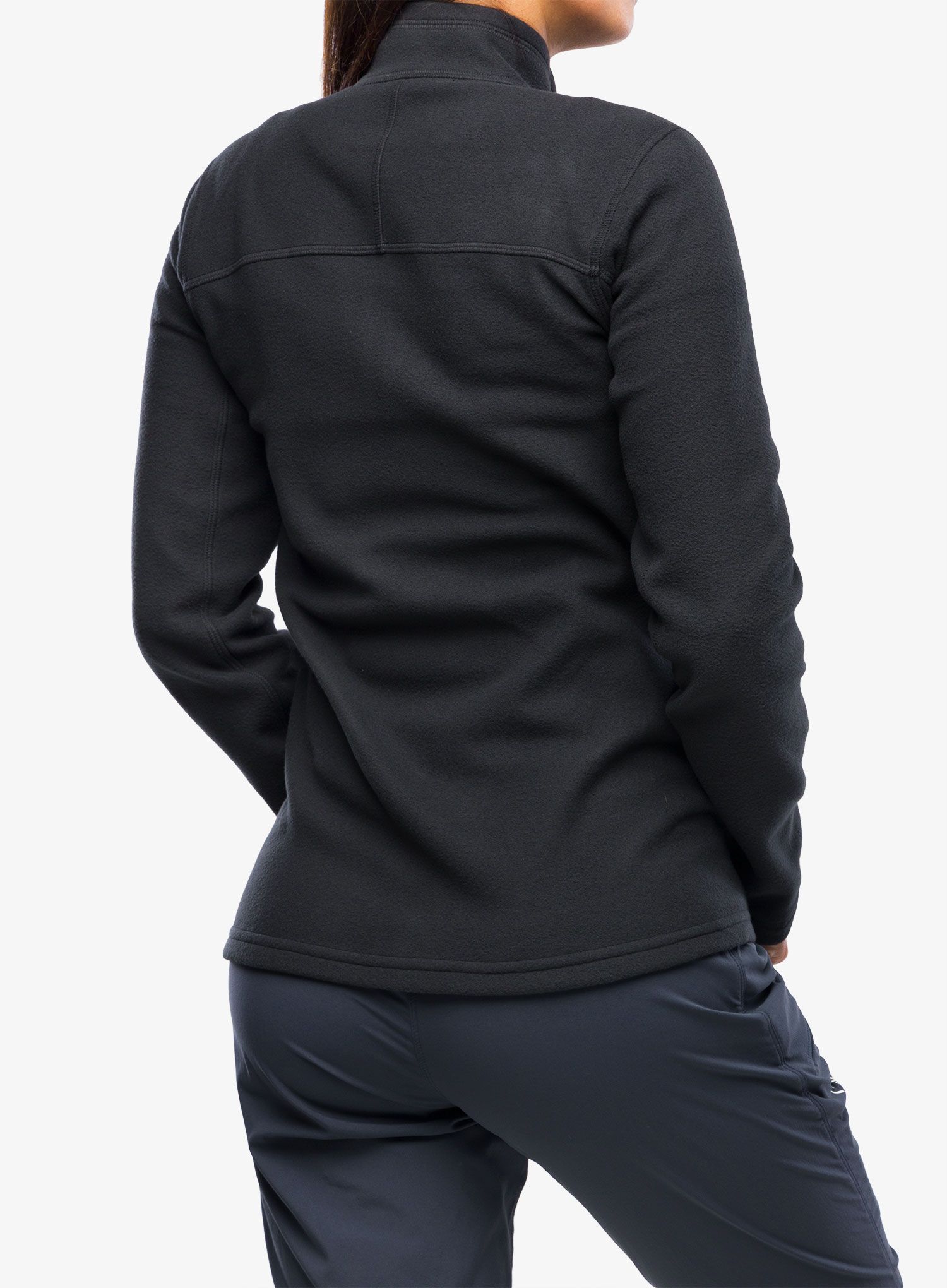 Ženski flis Haglofs Buteo Mid Jacket - true black