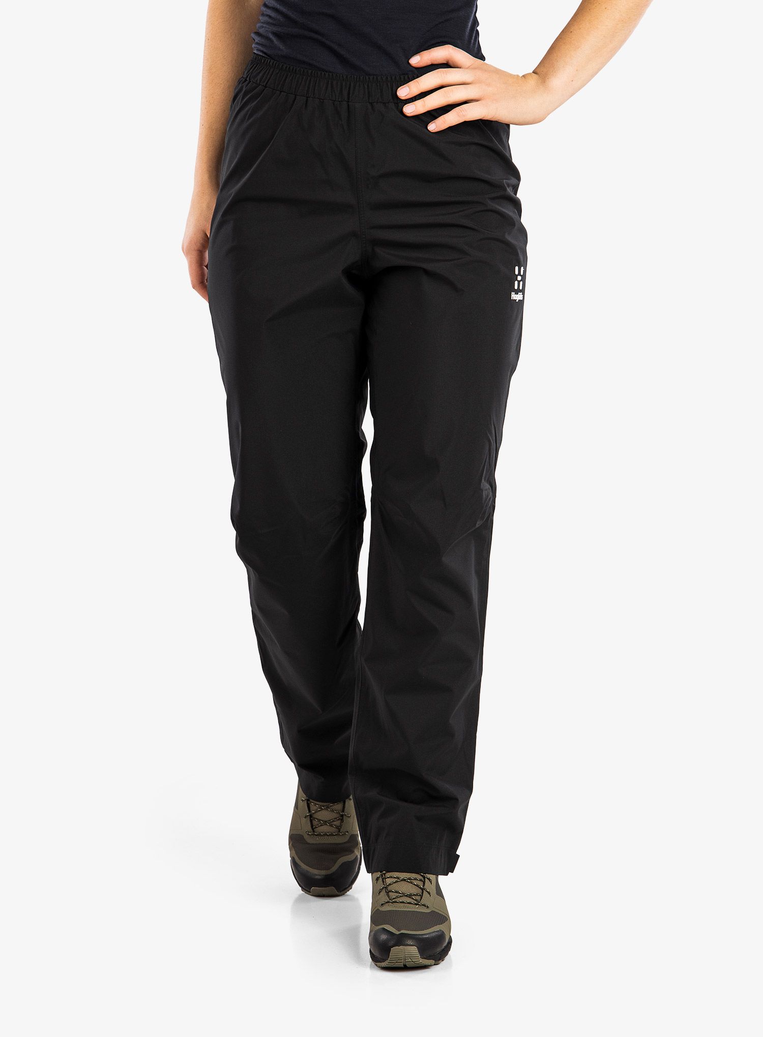 Ženske nepremočljive hlače Haglofs Buteo Pant - true black