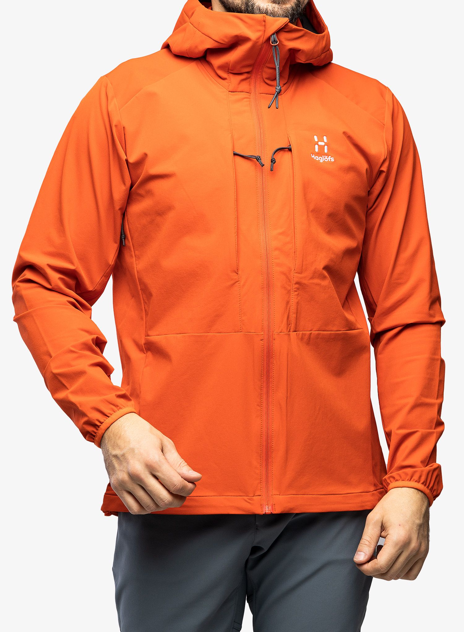 Softshell jakna Haglofs Discover Touring Jacket - habanero