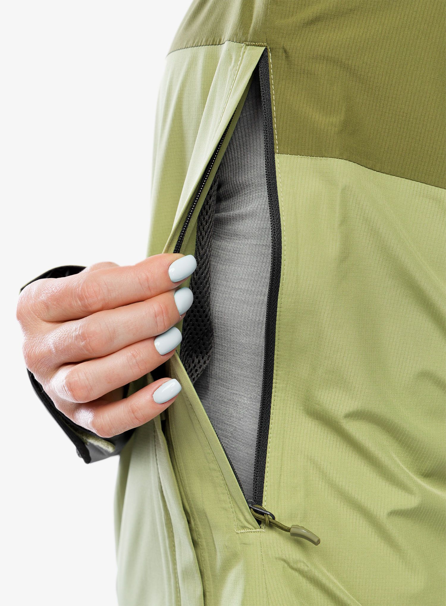 Ženska nepremočljiva jakna Haglofs Finch Proof Jacket - green/olive green