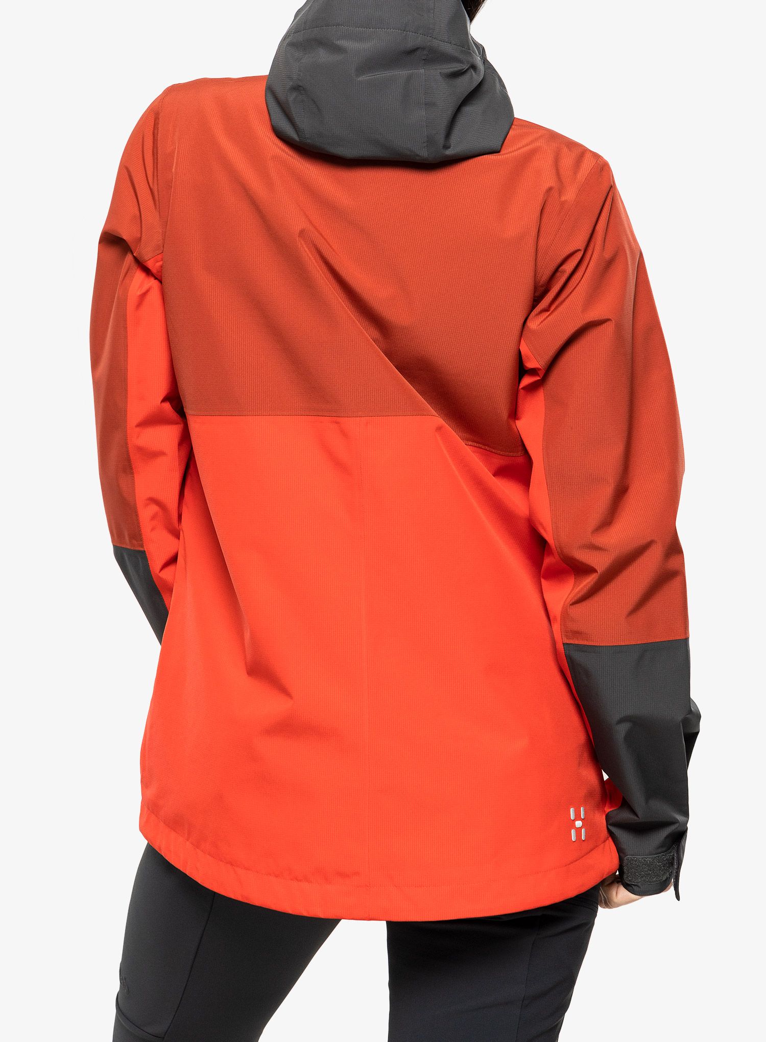 Ženska nepremočljiva jakna Haglofs Finch Proof Jacket - poppy red/corrosion