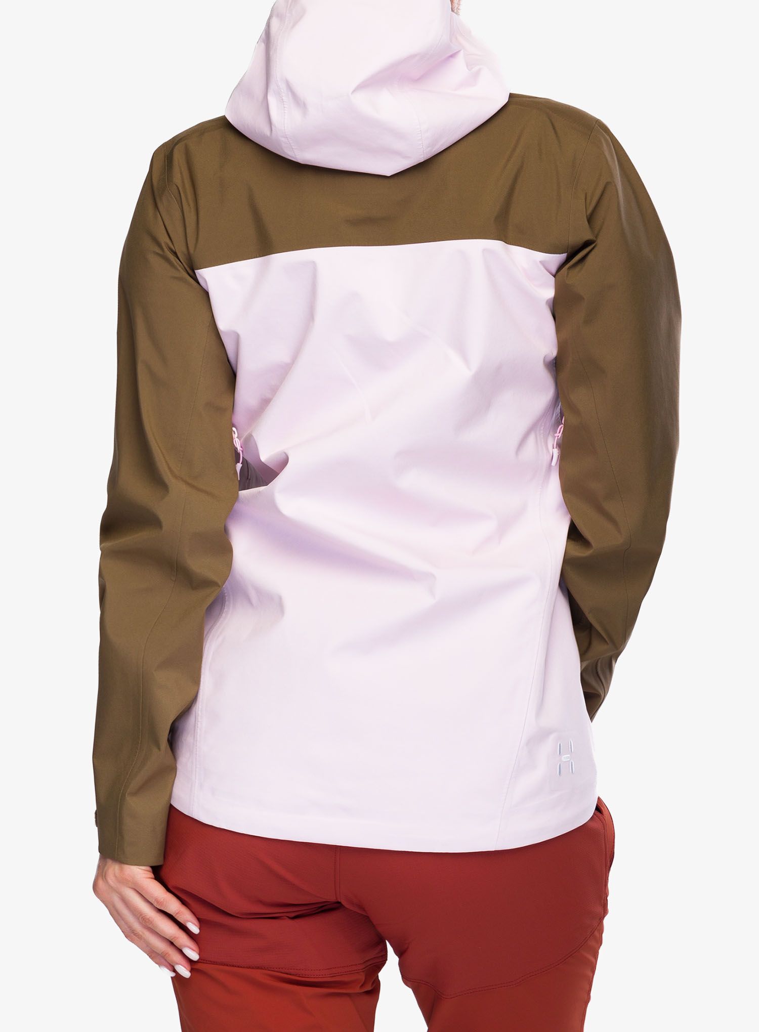 Ženska hardshell jakna Haglofs Front Proof Jacket - fresh pink/teak brown