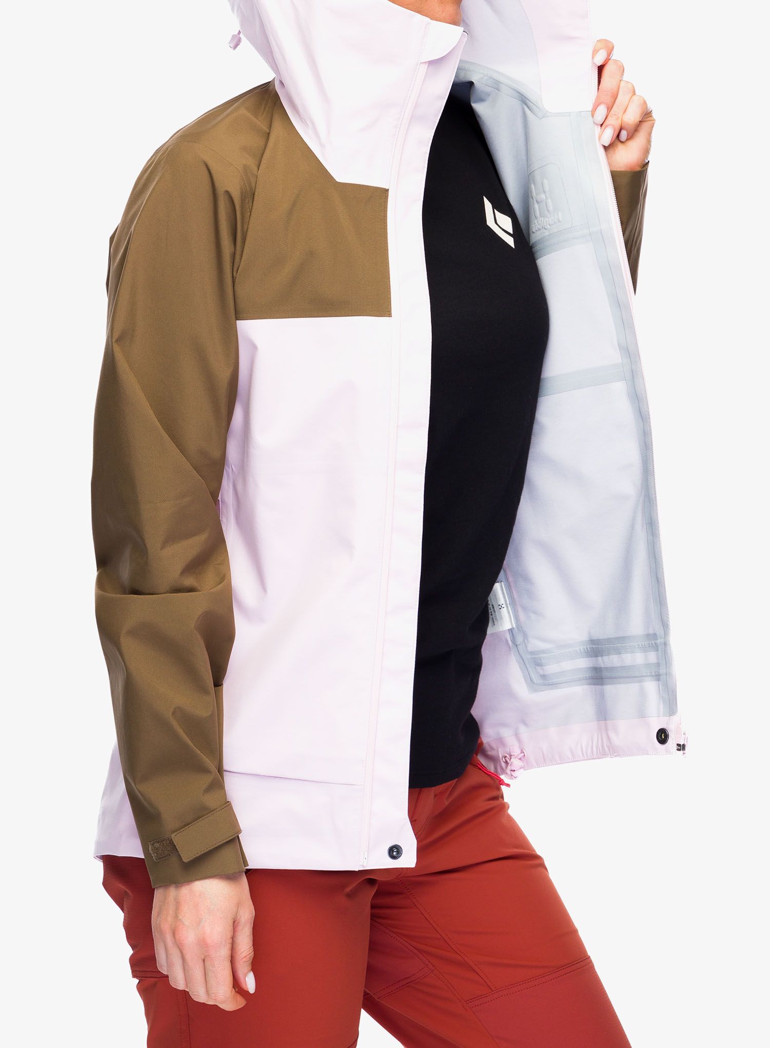 Ženska hardshell jakna Haglofs Front Proof Jacket - fresh pink/teak brown