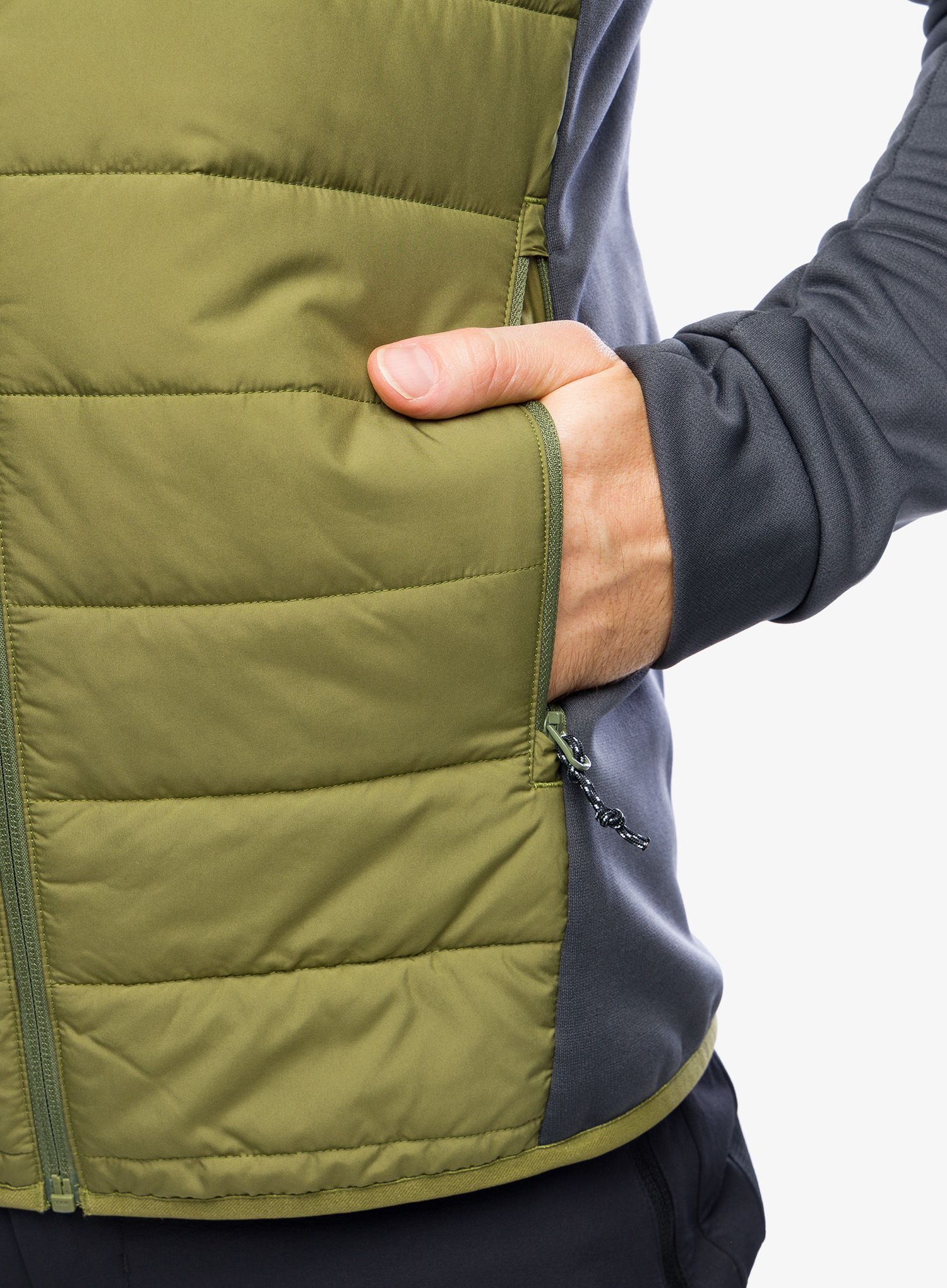 Jakna Haglofs Hybrid Insulation Hood - magnetite/olive