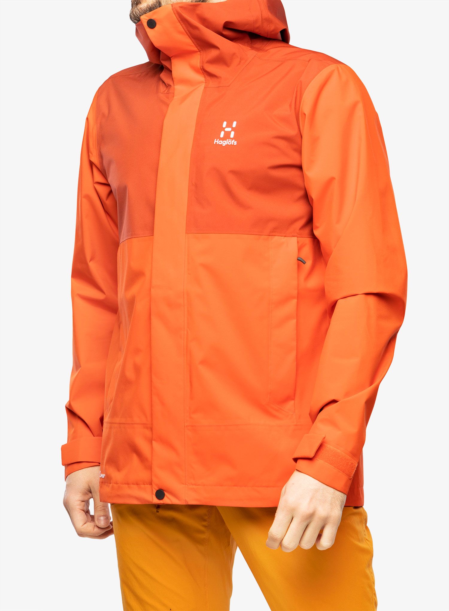 Nepremočljiva jakna Haglofs Koyal Proof Jacket - habanero/corrosion