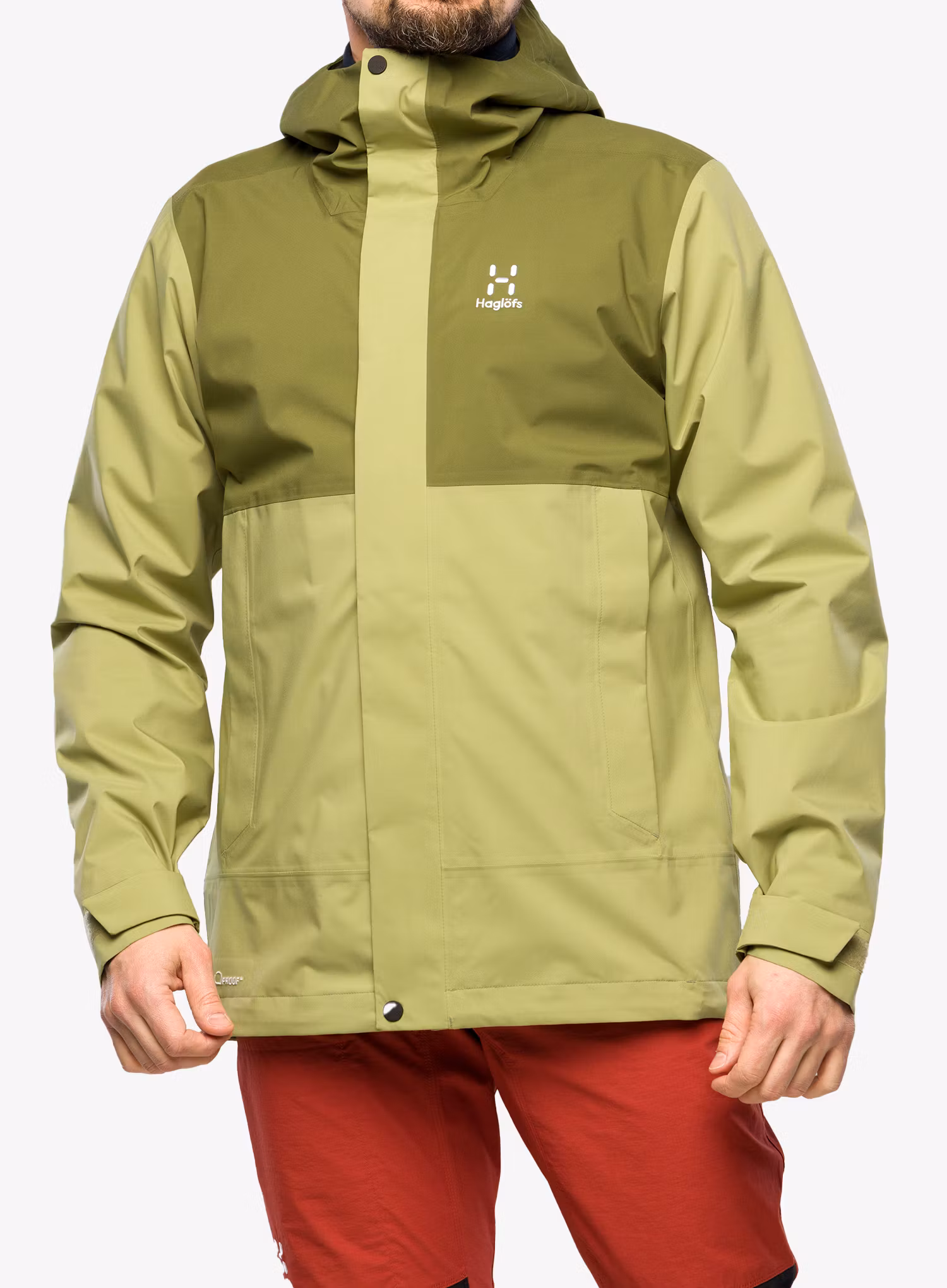 Hardshell jakna Haglofs Koyal Proof Jacket - thyme green/olive green