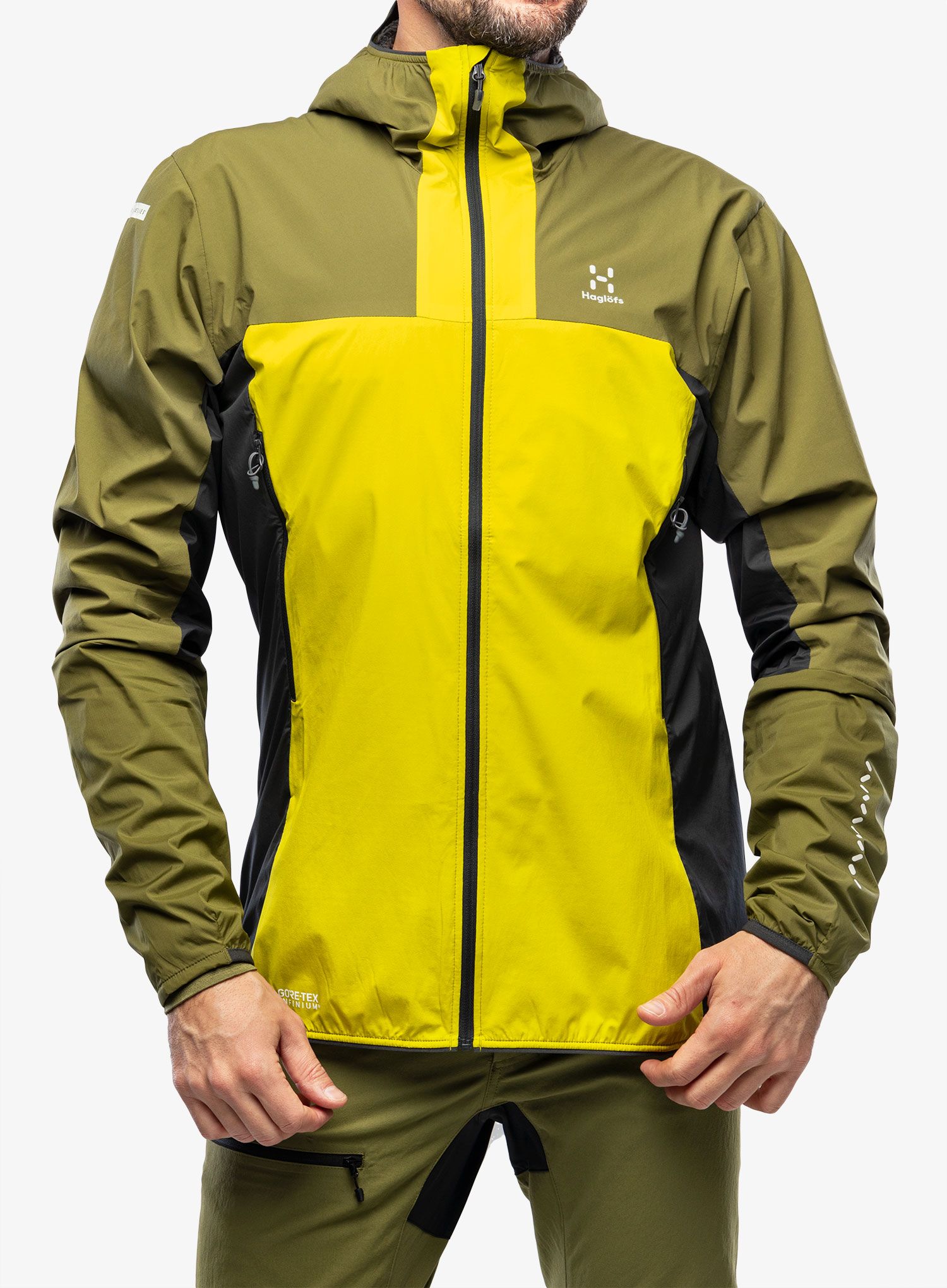 Sintetična jakna Haglofs L.I.M Alpha Hood - aurora/olive green