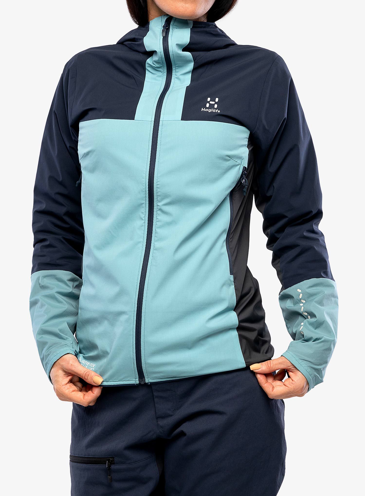 Ženska sintetična jakna Haglofs L.I.M Alpha Hood - frost blue/tarn blue
