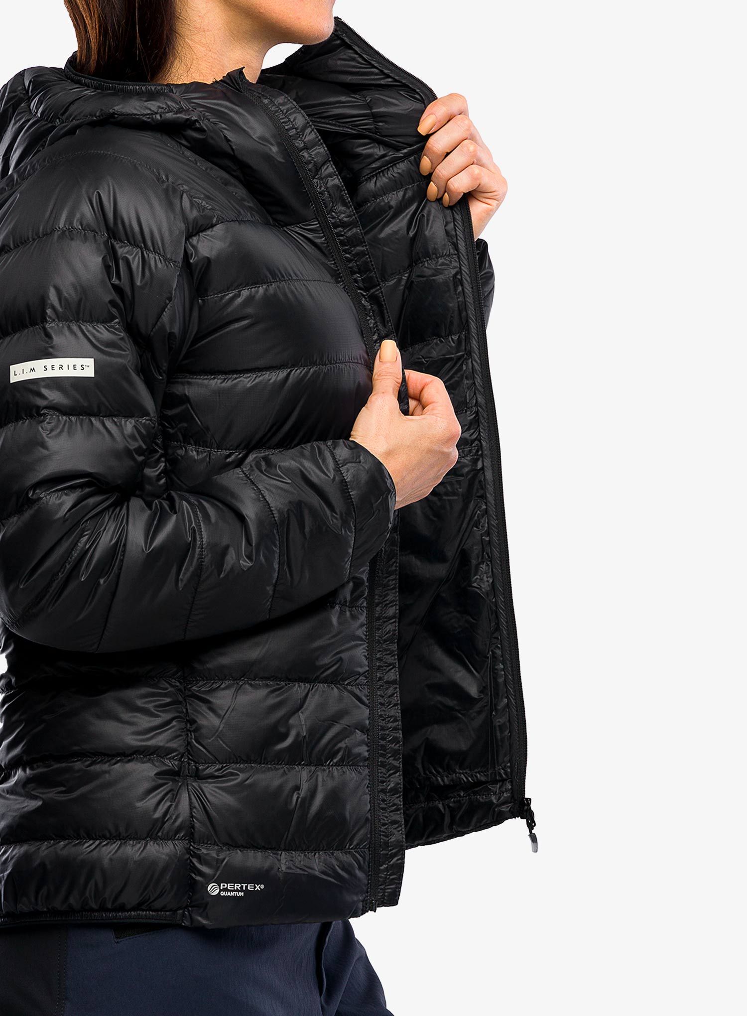 Ženska puhovka Haglofs L.I.M Down Hood - true black
