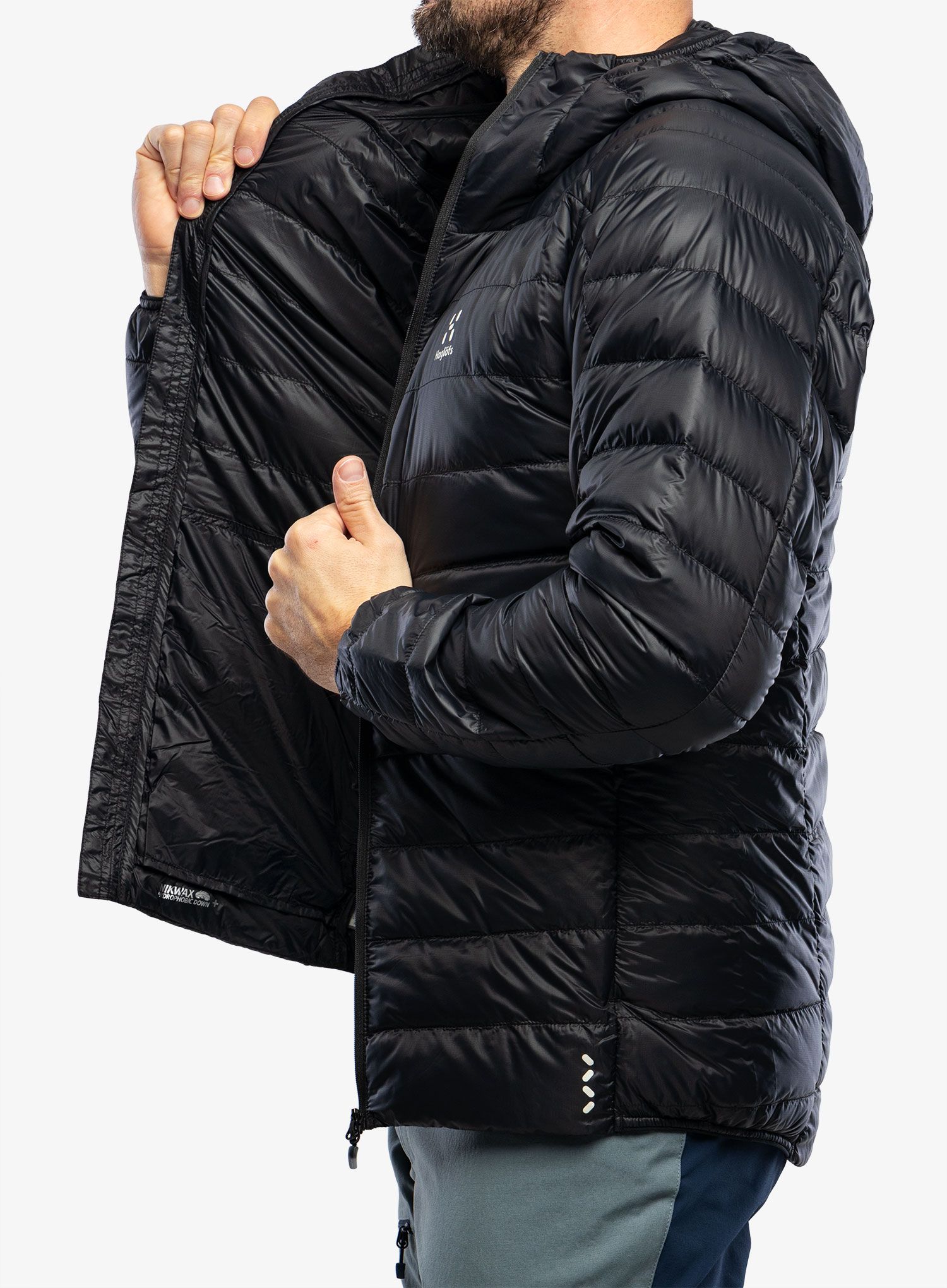 Puhovka Haglofs L.I.M Down Hood - true black