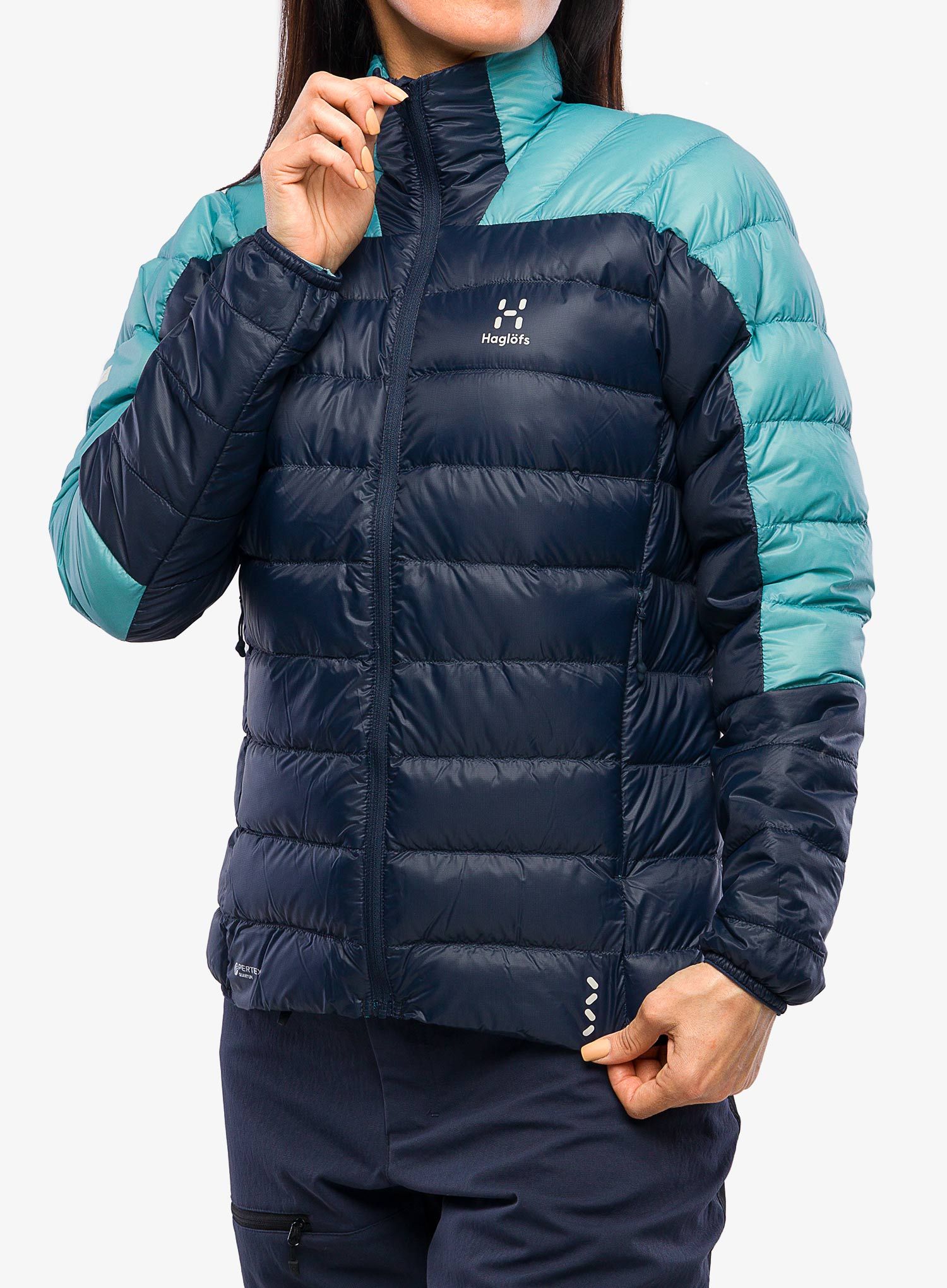 Ženska puhovka Haglofs L.I.M Down Jacket - tarn blue/frost blue