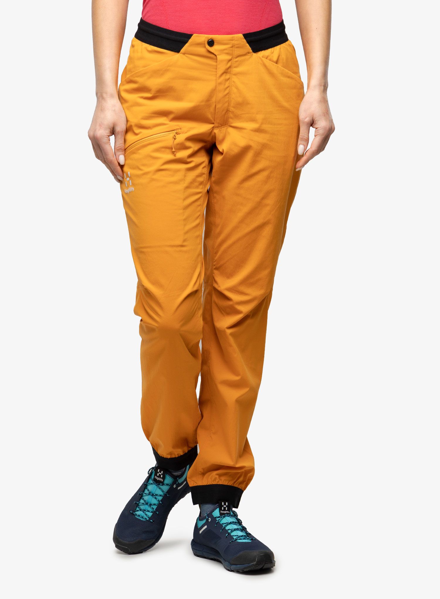 Ženske pohodniške hlače Haglofs L.I.M Fuse Pant - desert yellow