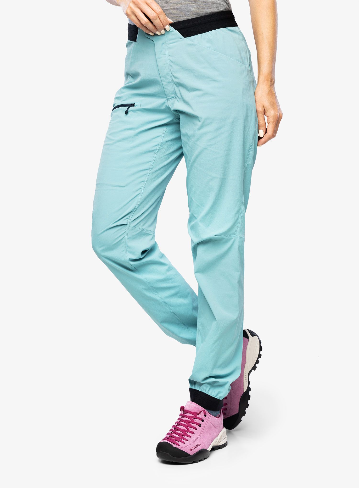 Ženske pohodne hlače Haglofs L.I.M Fuse Pant - frost blue