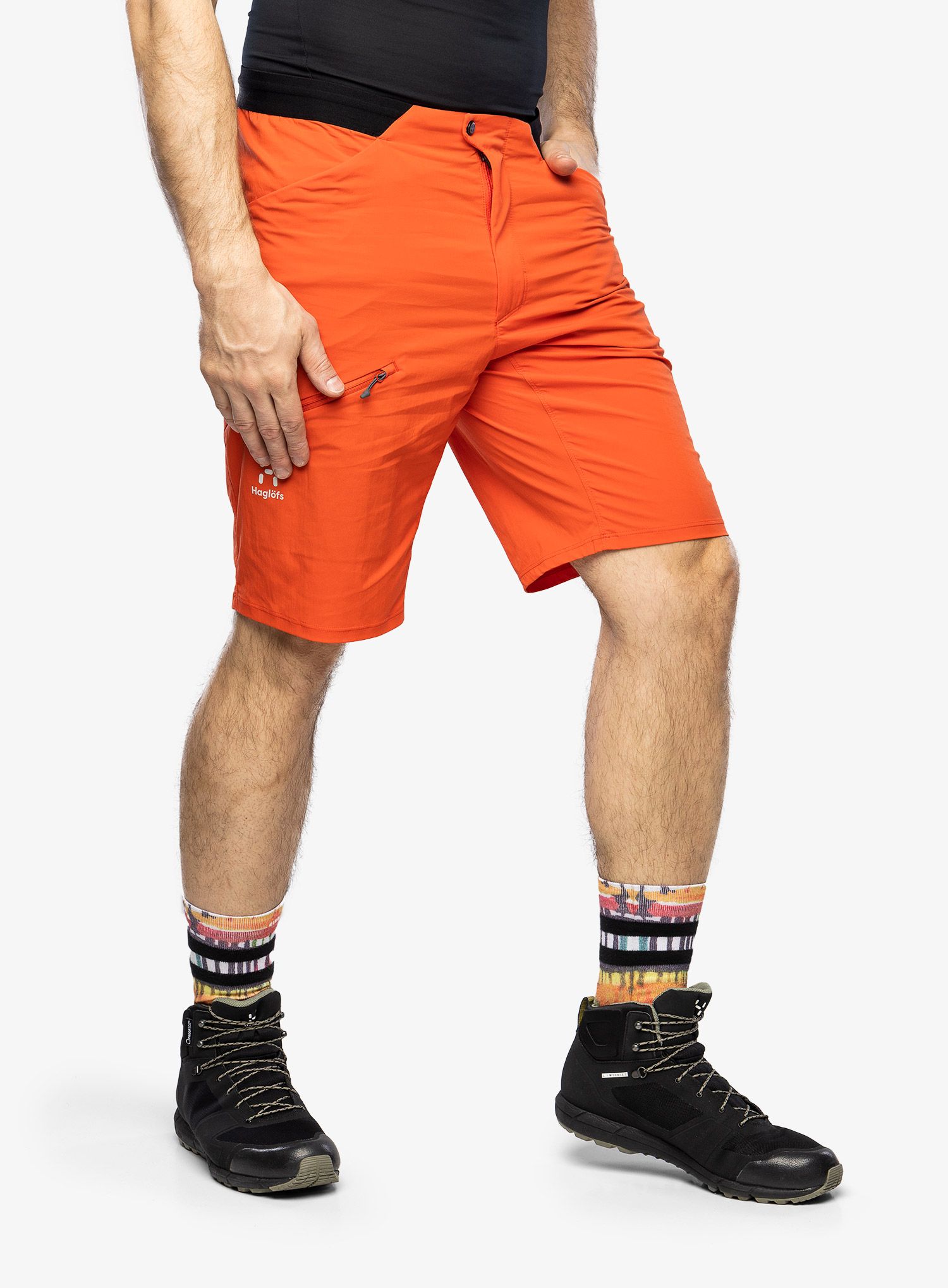 Kratke pohodniške hlače Haglofs L.I.M Fuse Shorts - habanero