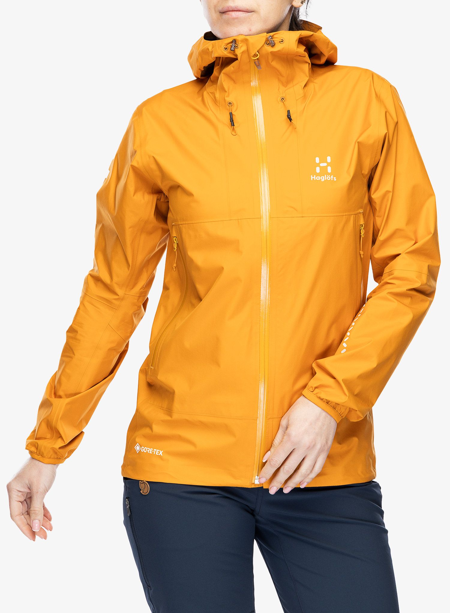Ženska hardshell jakna Haglofs L.I.M GTX Jacket - desert yellow
