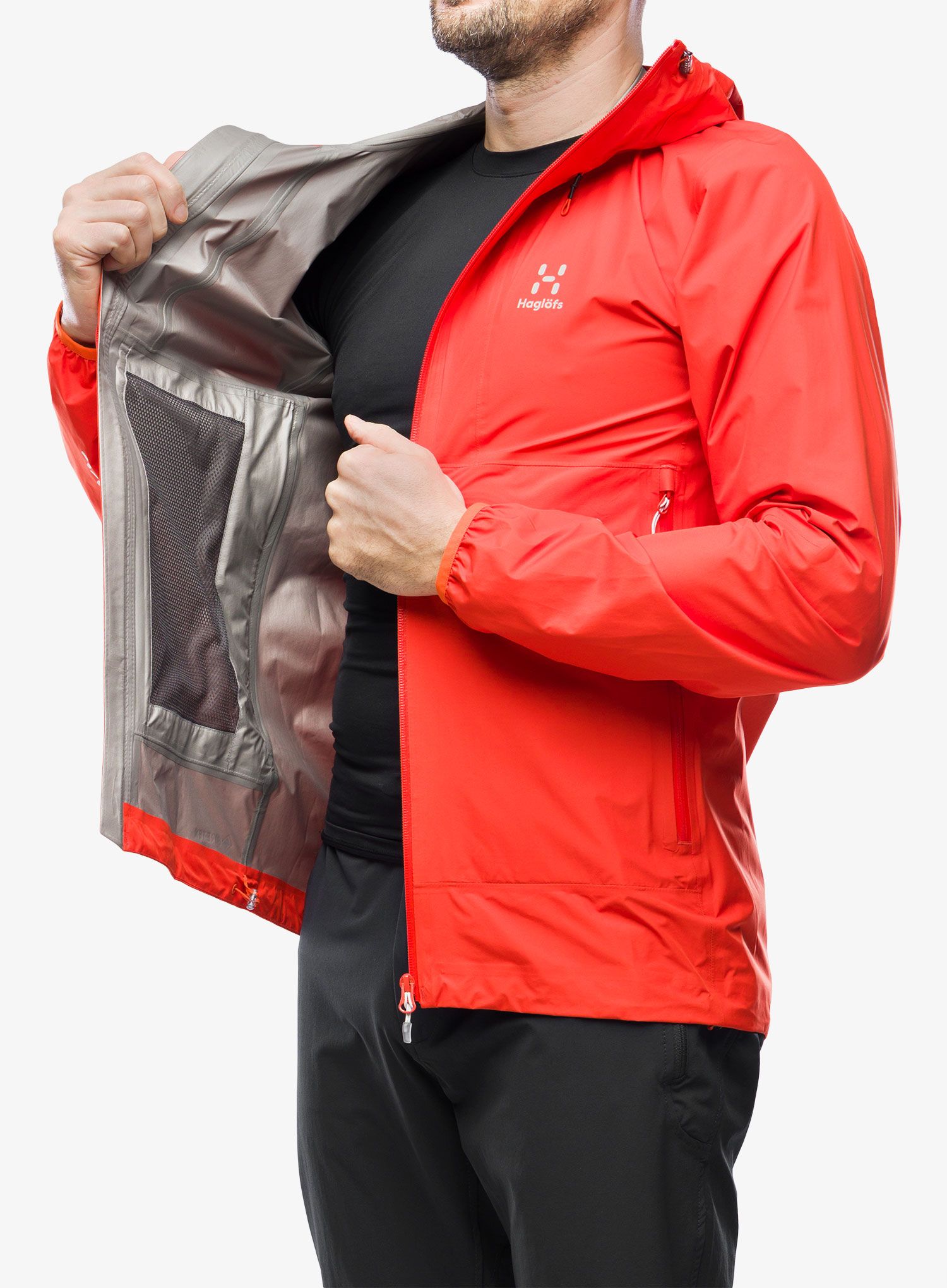 Nepremočljiva jakna Haglofs L.I.M GTX Jacket - habanero