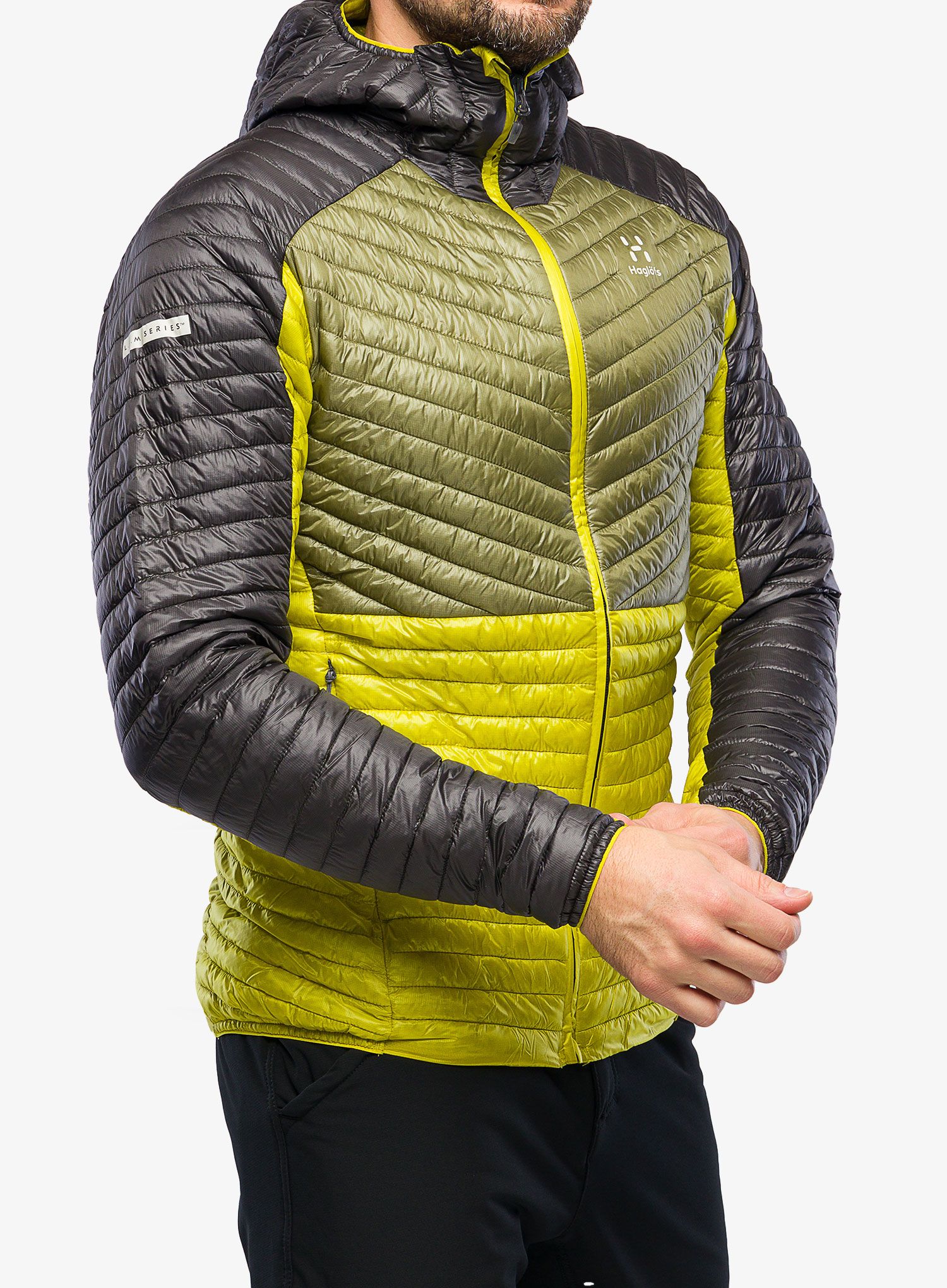 Moška jakna Haglofs L.I.M. Mimic Hood - aurora/olive green