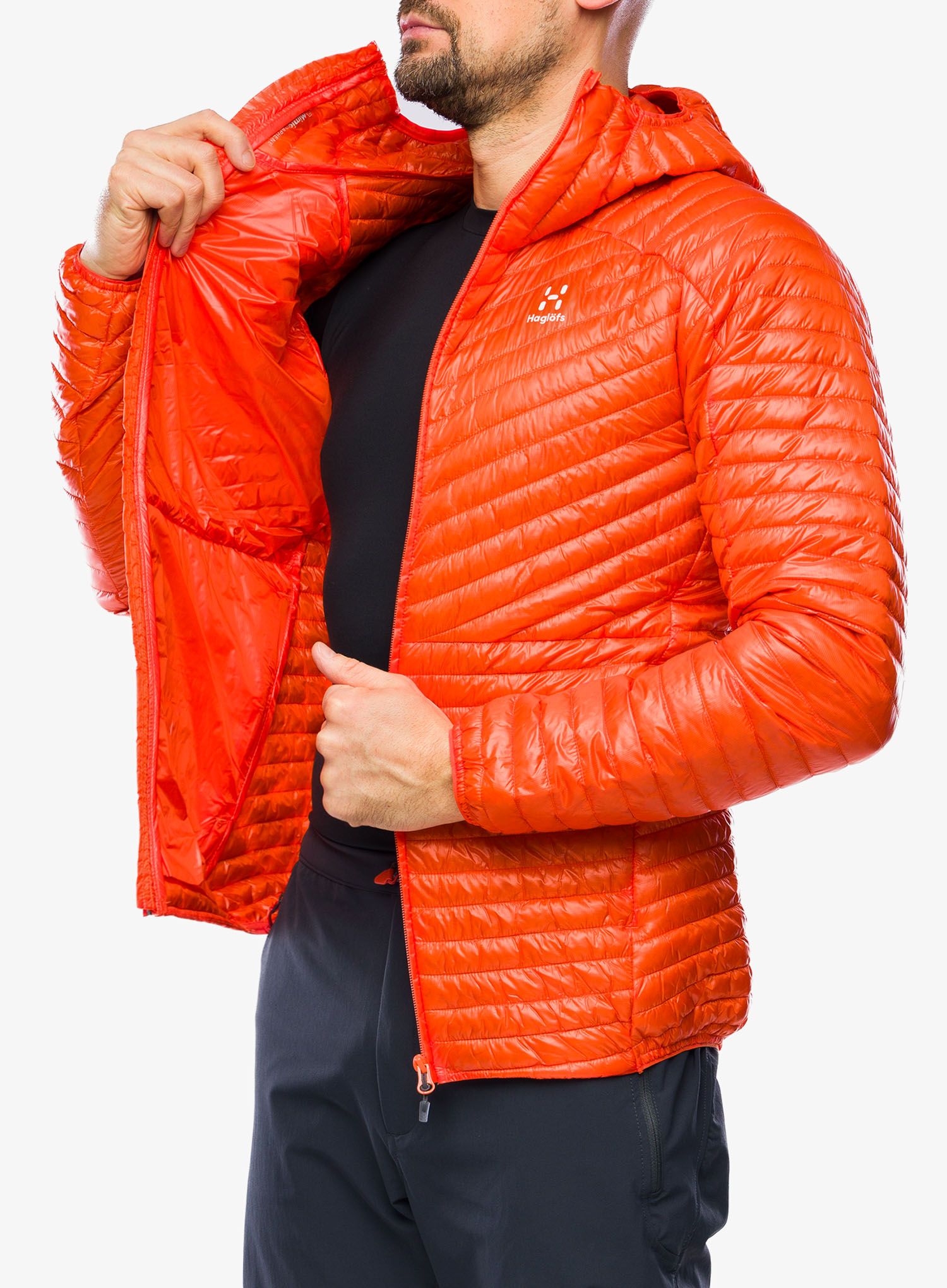 Sintetična jakna Haglofs L.I.M. Mimic Hood - flame orange