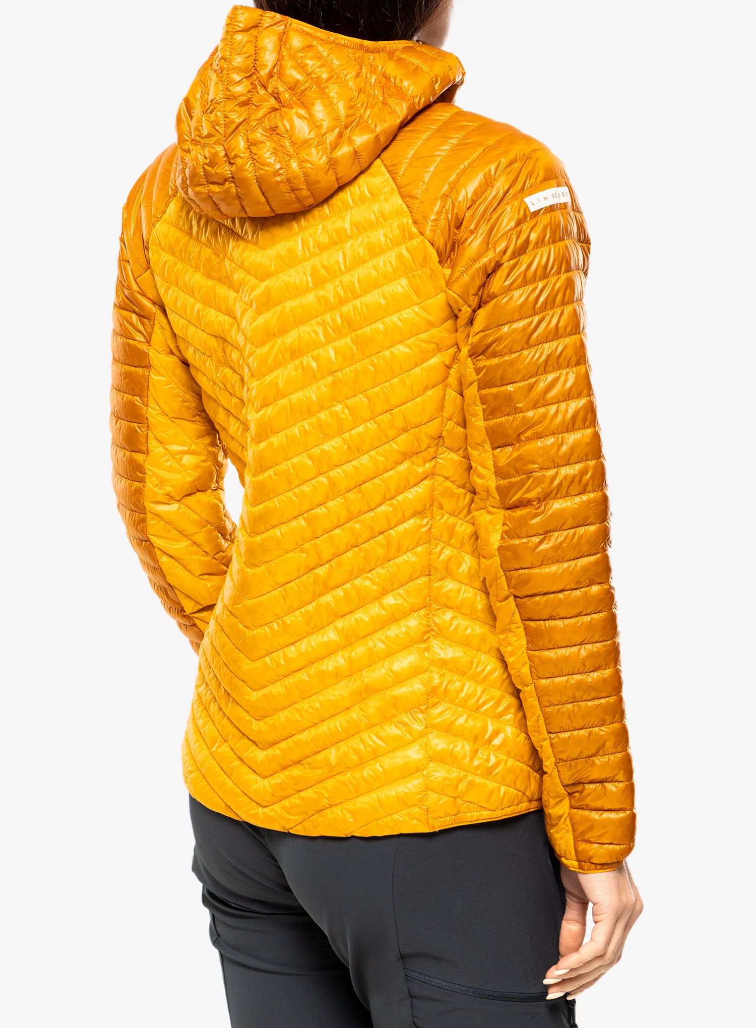 Ženska sintetična jakna Haglofs L.I.M. Mimic Hood - sunny yellow/magnetite