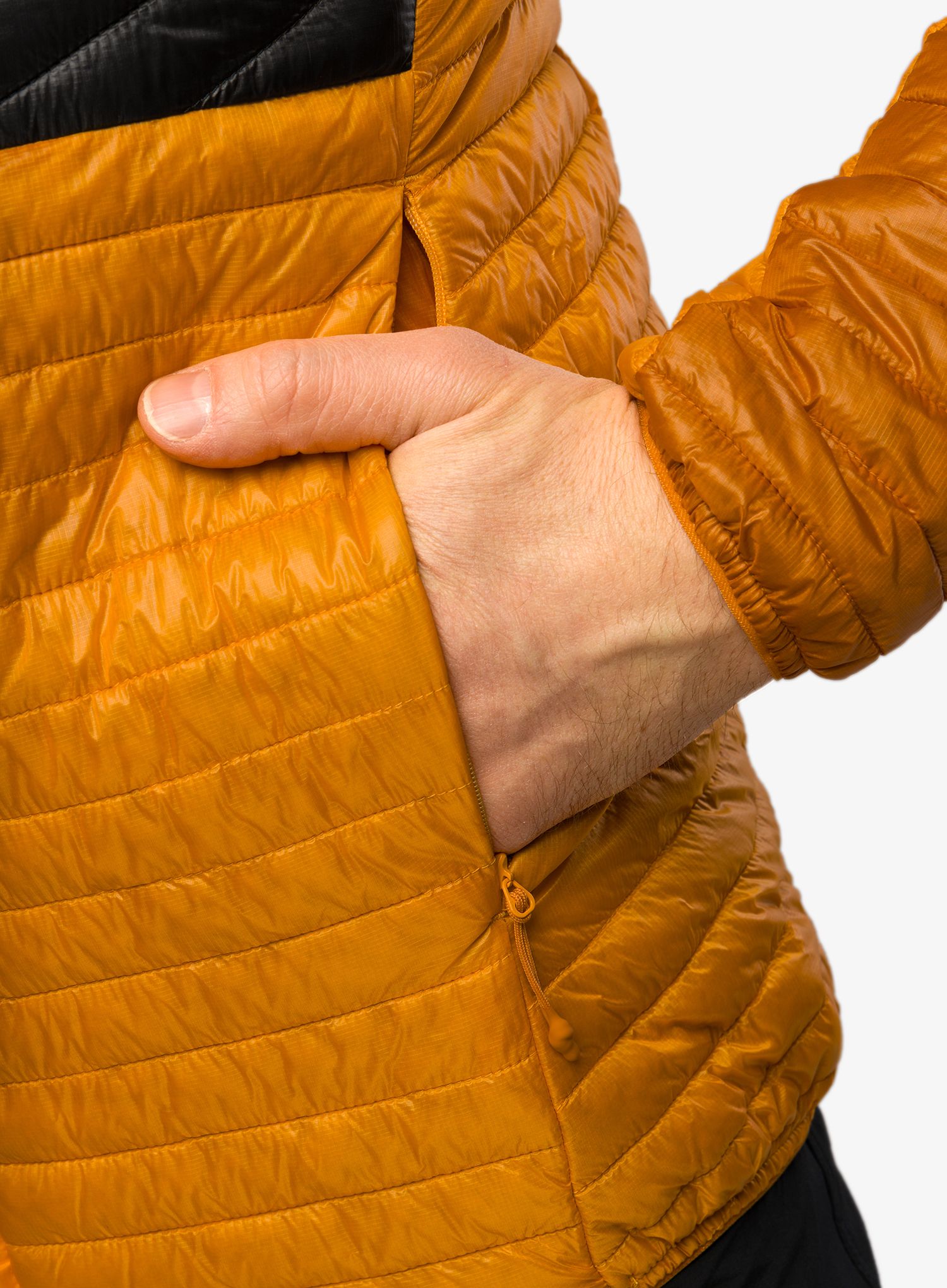 Moška jakna Haglofs L.I.M Mimic Hood - sunny yellow/magnetite