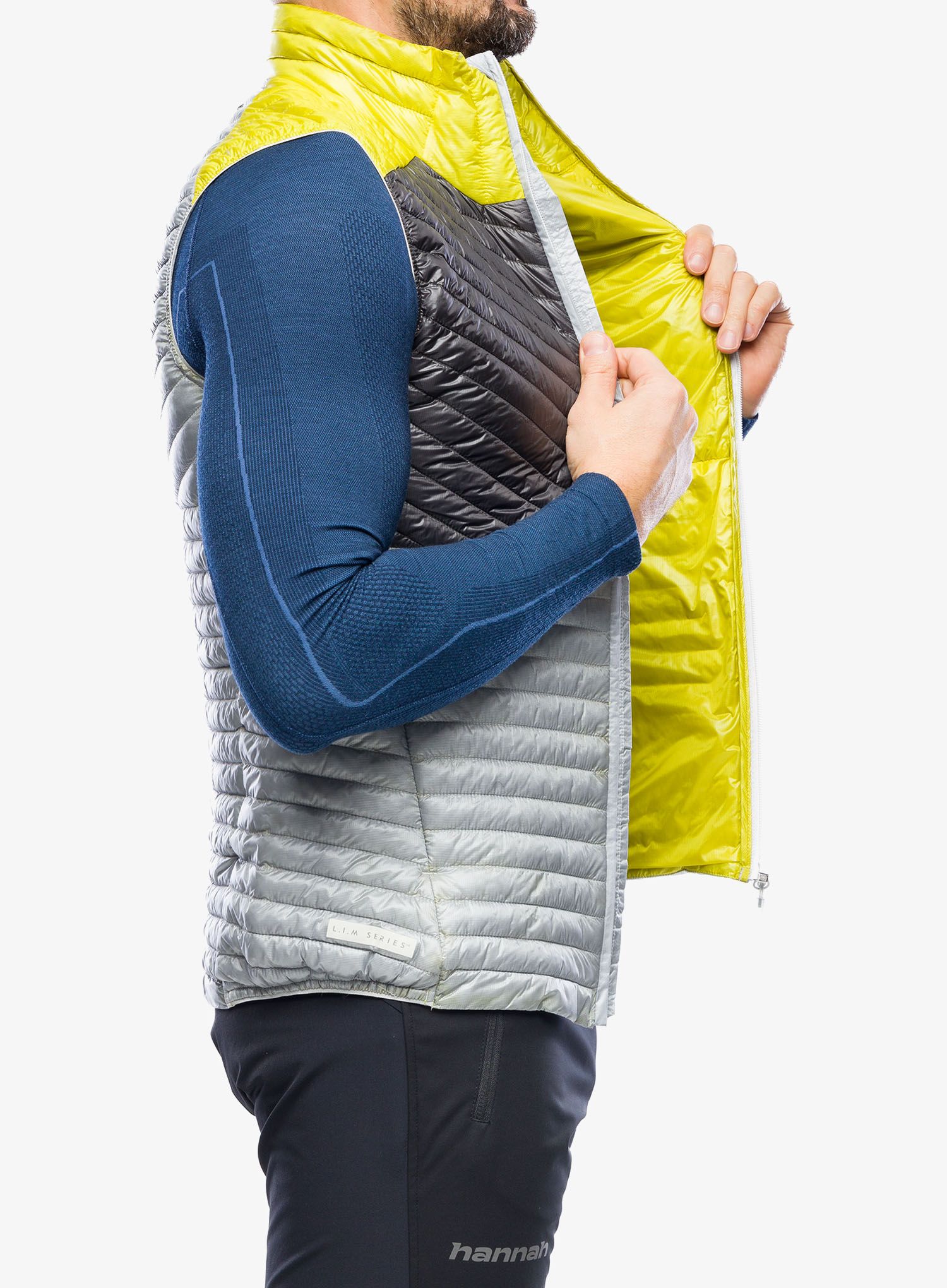 Podložen brezrokavnik Haglofs L.I.M Mimic Vest - stone grey/magnetite