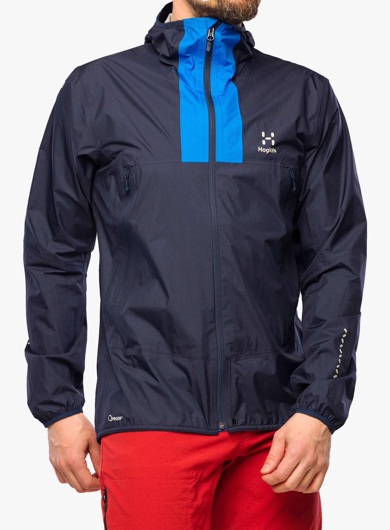 Nepremočljiva jakna Haglofs L.I.M Proof Jacket - tarn blue/nordic blue