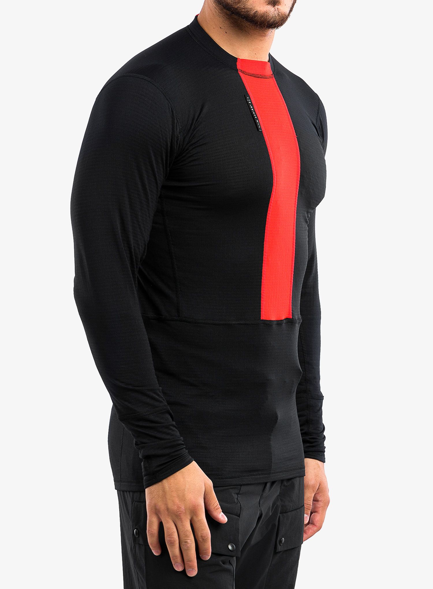 Termo flis jopa Haglofs L.I.M ZT Base - true black/zenith red