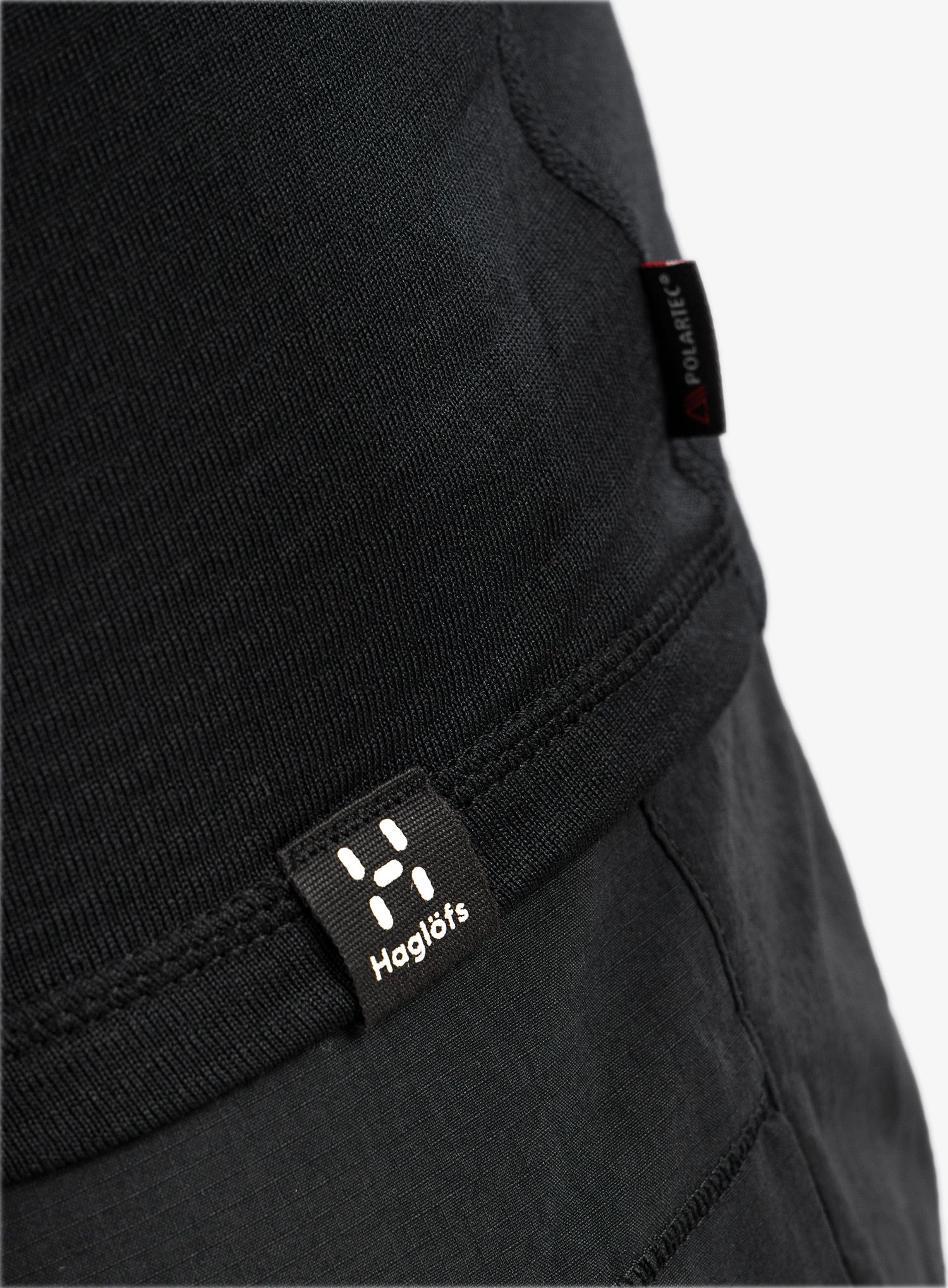 Termo flis jopa Haglofs L.I.M ZT Base - true black/zenith red
