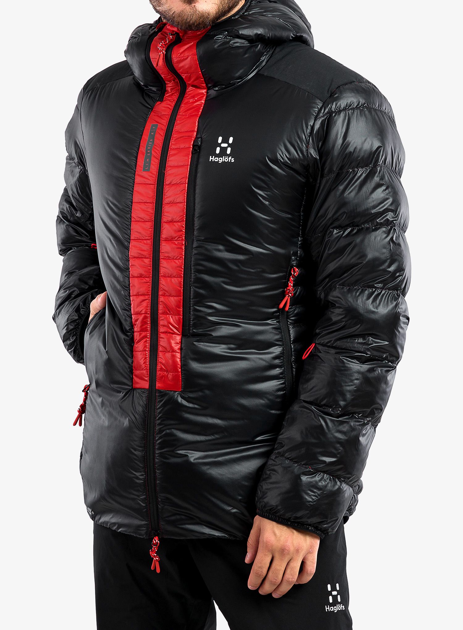 Puhovka Haglofs L.I.M ZT Down Jacket - true black/zenith red