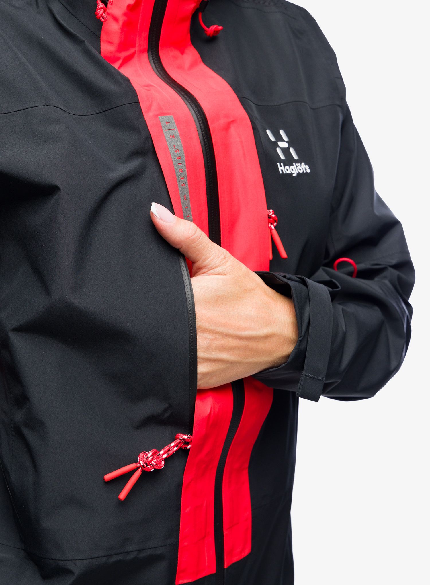 Ženska jakna Haglofs L.I.M ZT Mountain GTX PRO Jacket - true black/red